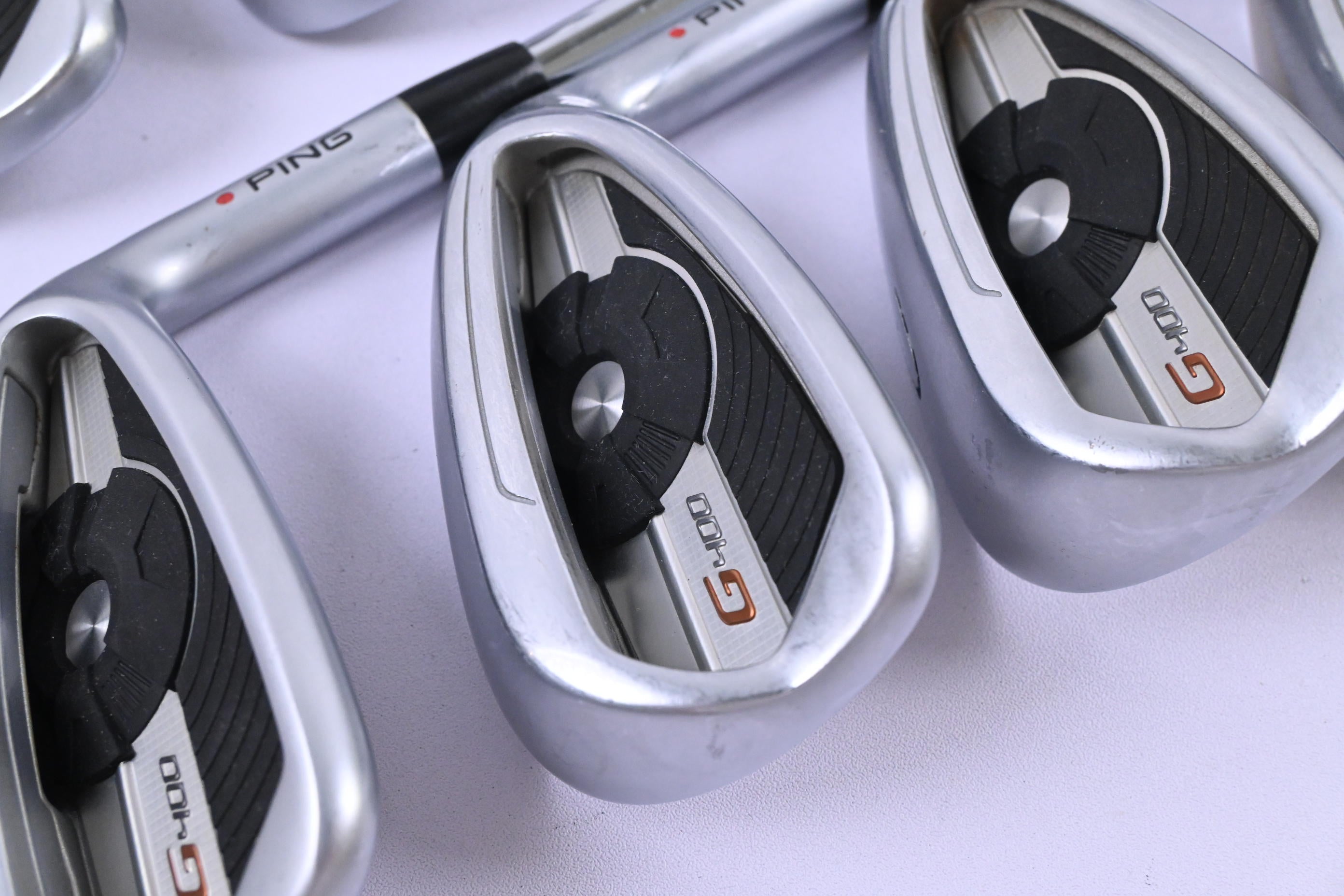 Ping G400 Irons / 5-PW+GW+SW / Regular Flex CFS Distance Shafts