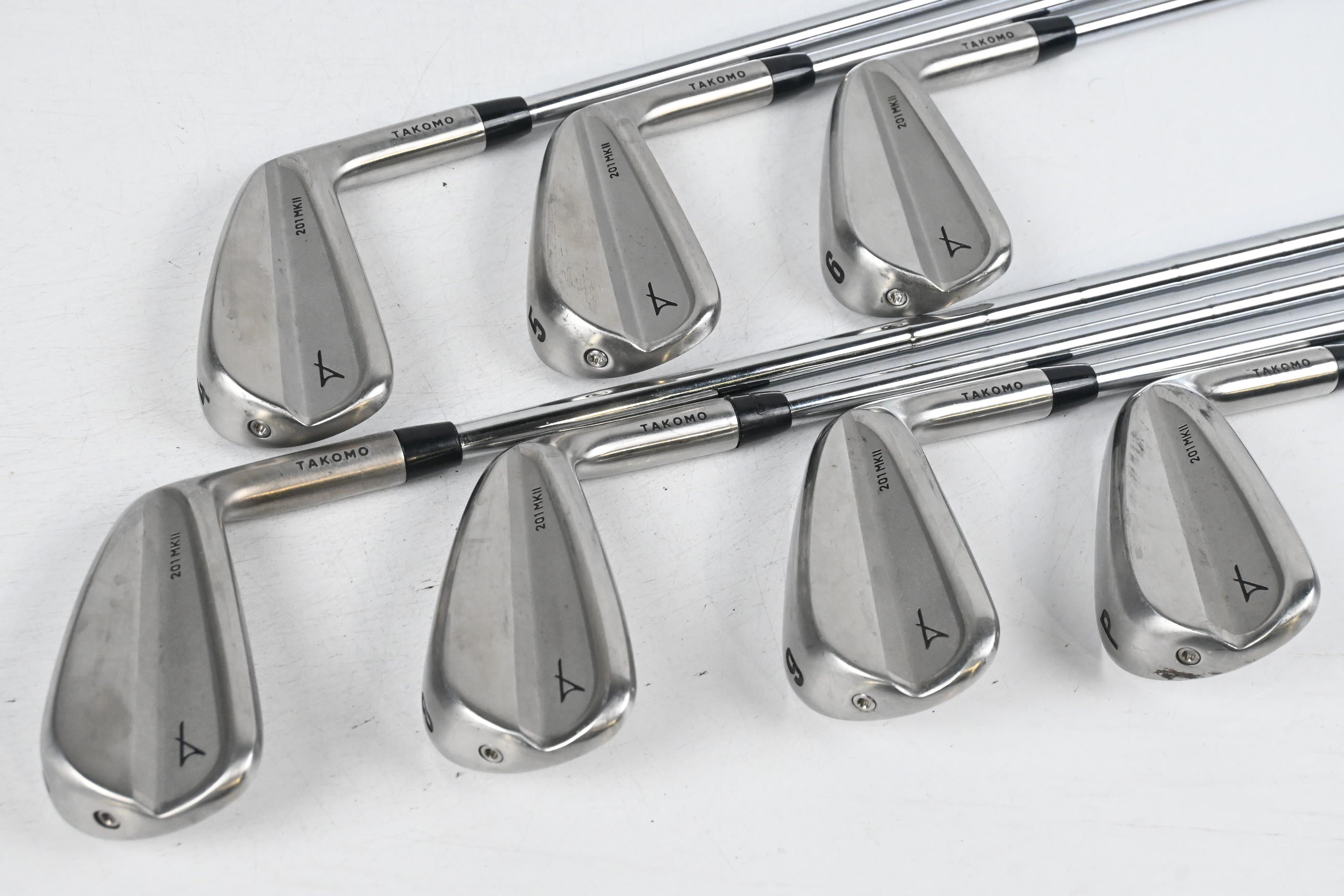 Takomo 201 Irons / 4-PW / Stiff Flex KBS Tour Lite 100 Shafts