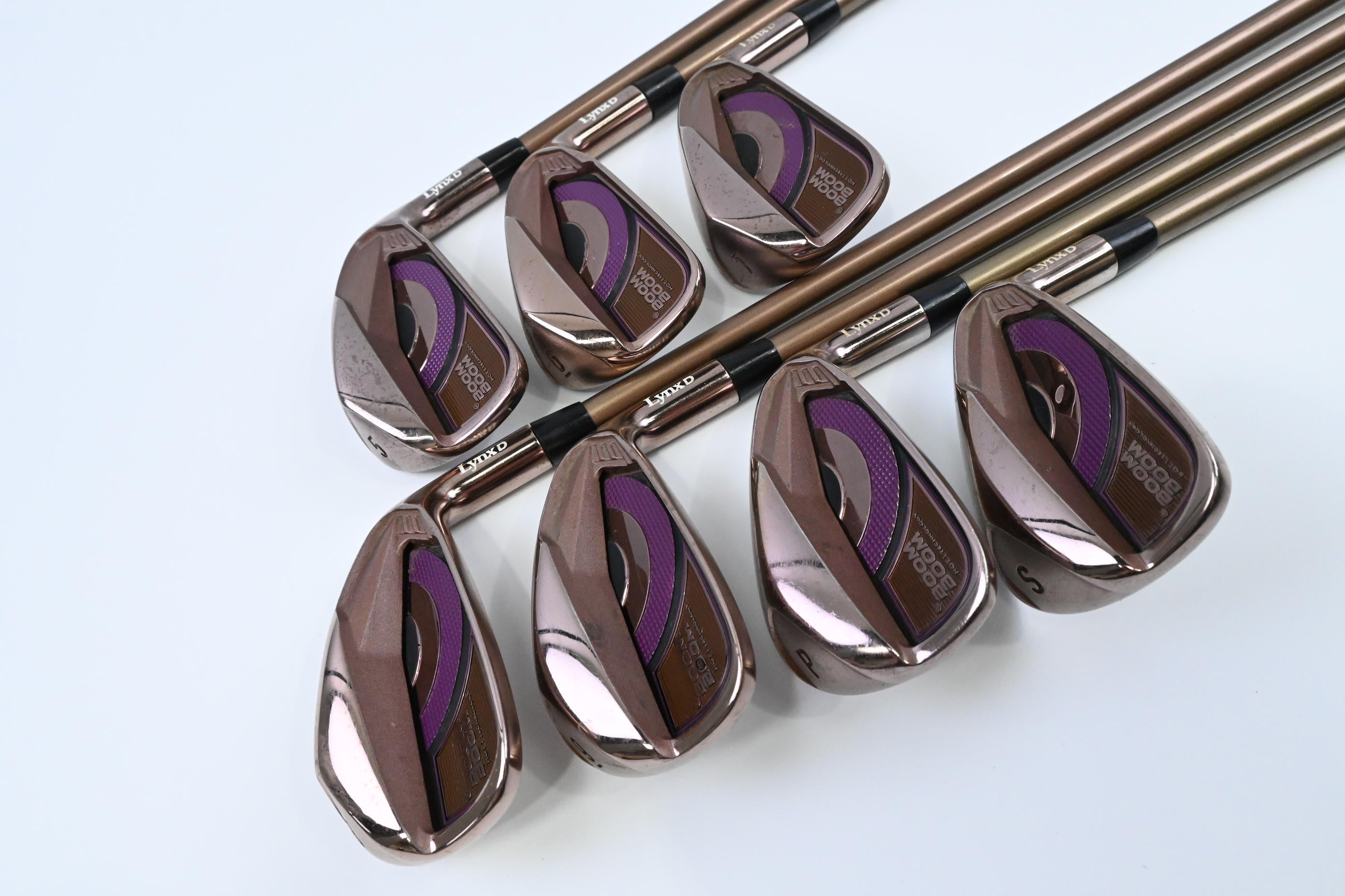 Ladies Lynx Boom Boom Irons / 5-PW+SW / Ladies Flex Lynx Shafts