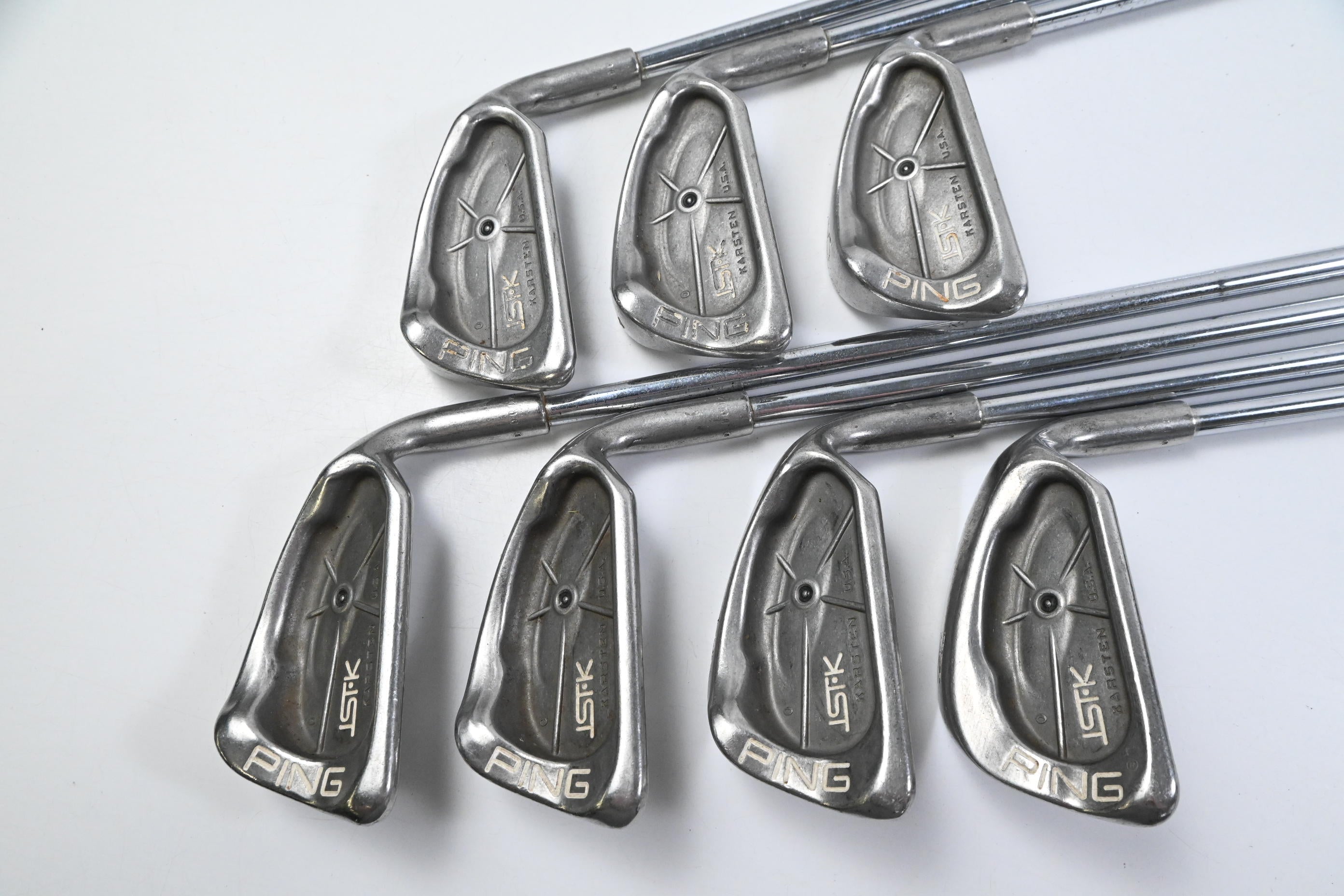Ping ISI-K Irons / 4-PW / Black Dot / Stiff Flex Ping Cushin JZ Red Shafts
