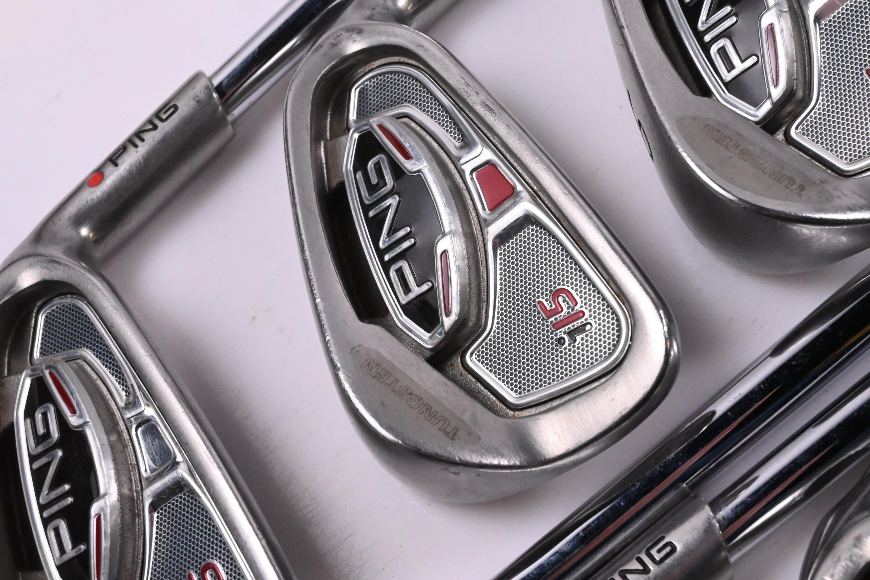 Ping i15 Irons / 4-PW / Red Dot / Stiff Flex Ping AWT Shafts