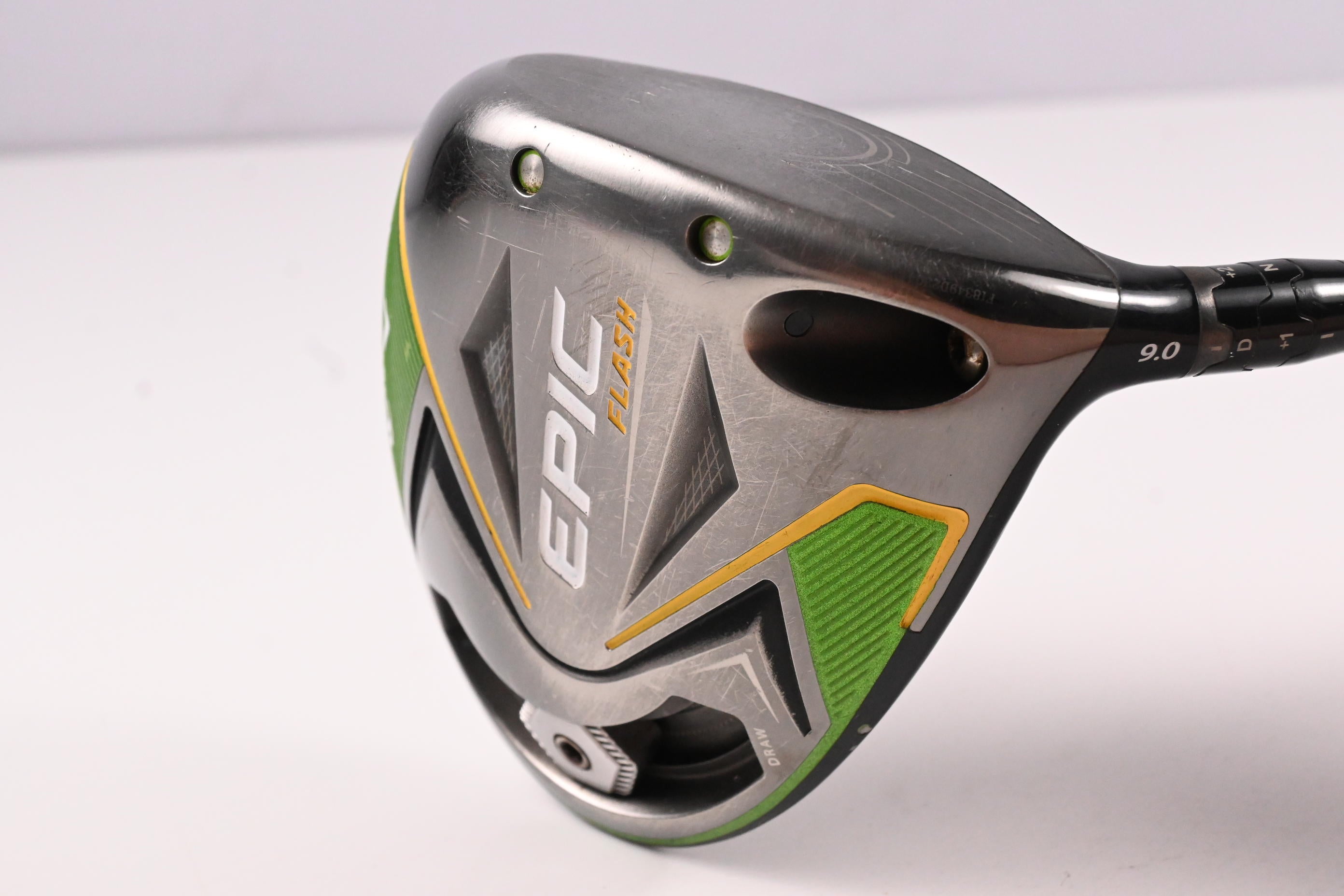 Callaway Epic Flash Driver / 9 Degree / Stiff Flex Project X Evenflow Green 55 Shaft