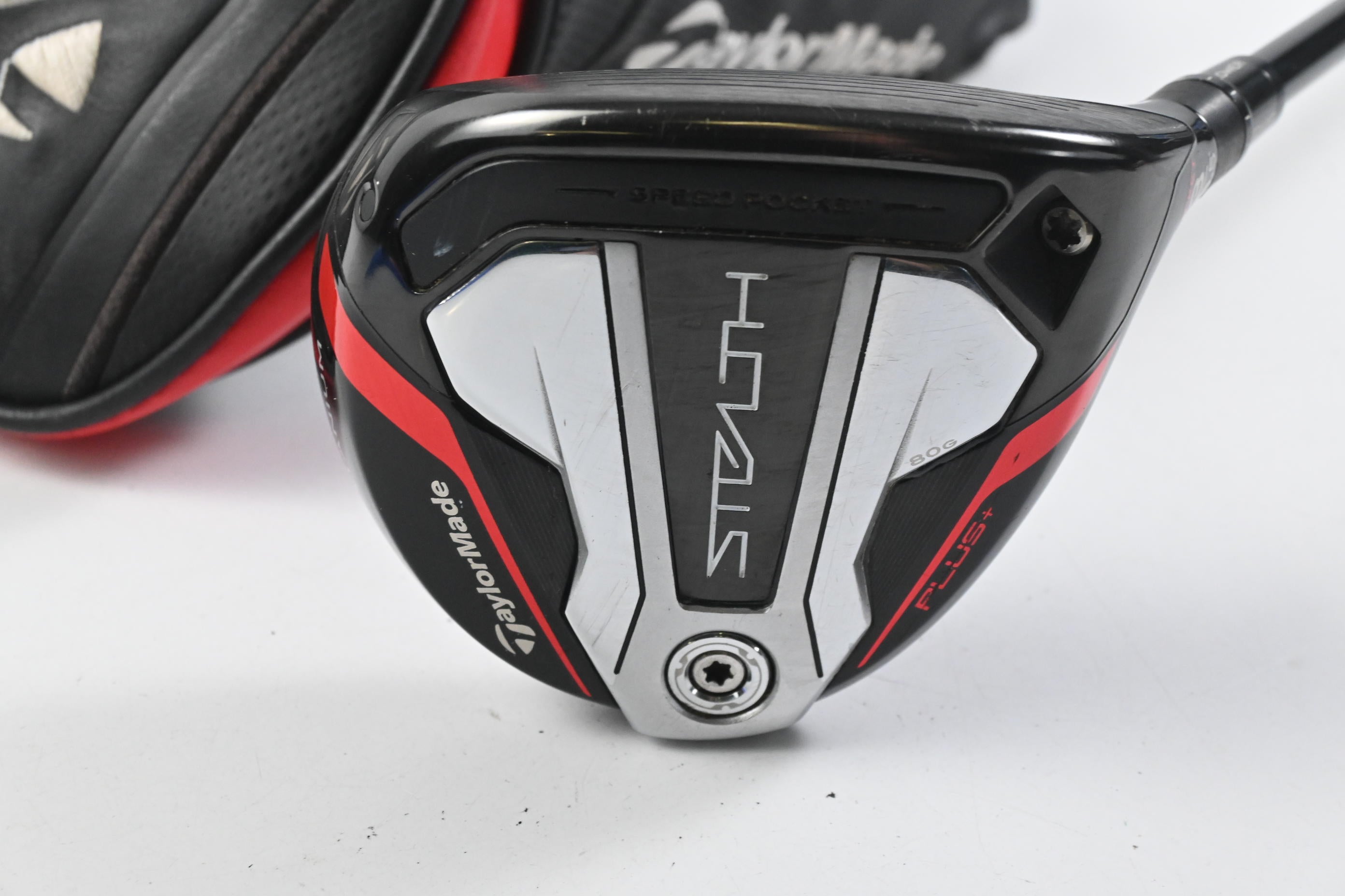 Taylormade Stealth Plus #3 Wood / 13.5 Degree / Stiff Flex HZRDUS Smoke Red Red