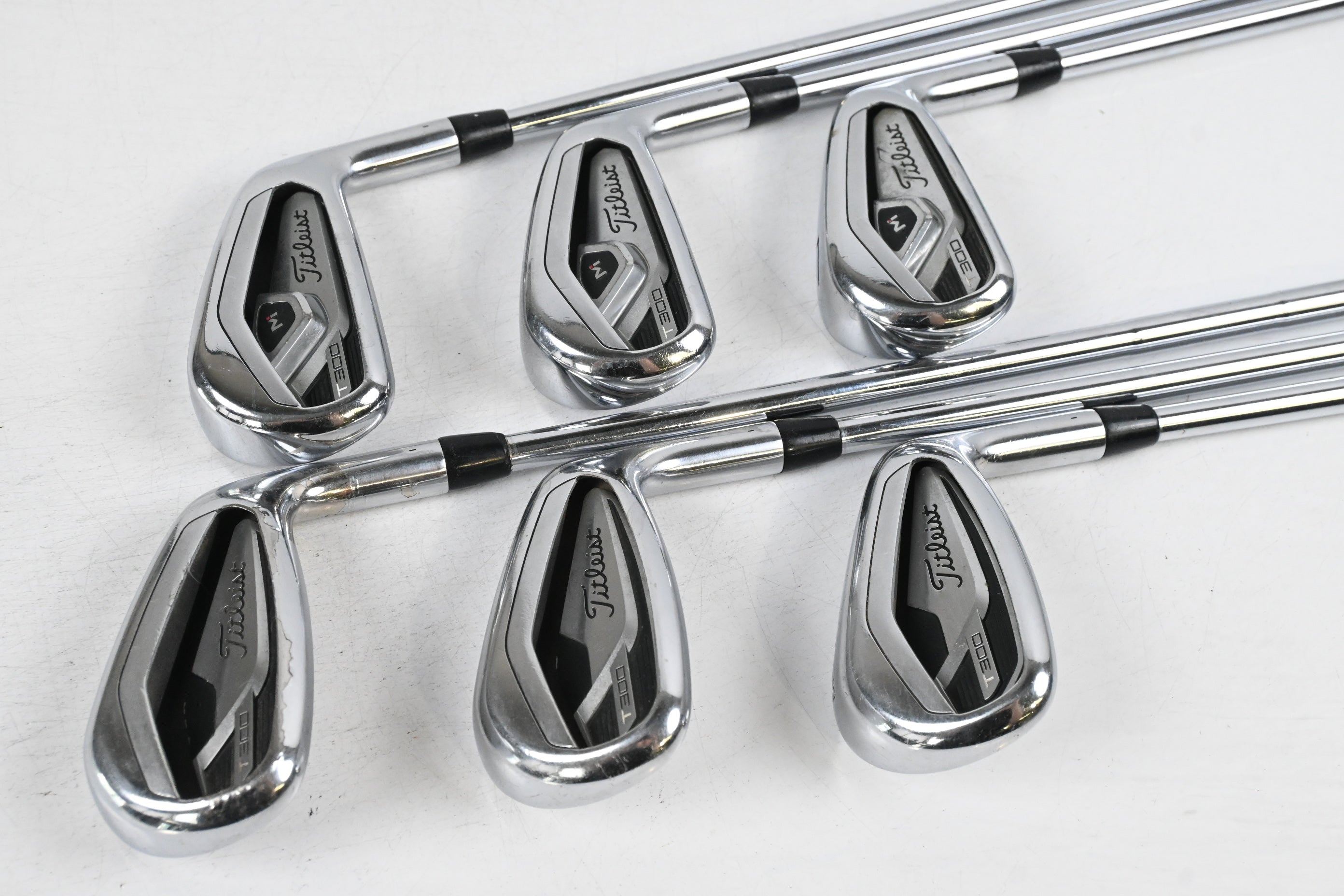 Titleist T300 2019 Irons / 5-PW / Stiff Flex AMT Tour White S300 Shafts
