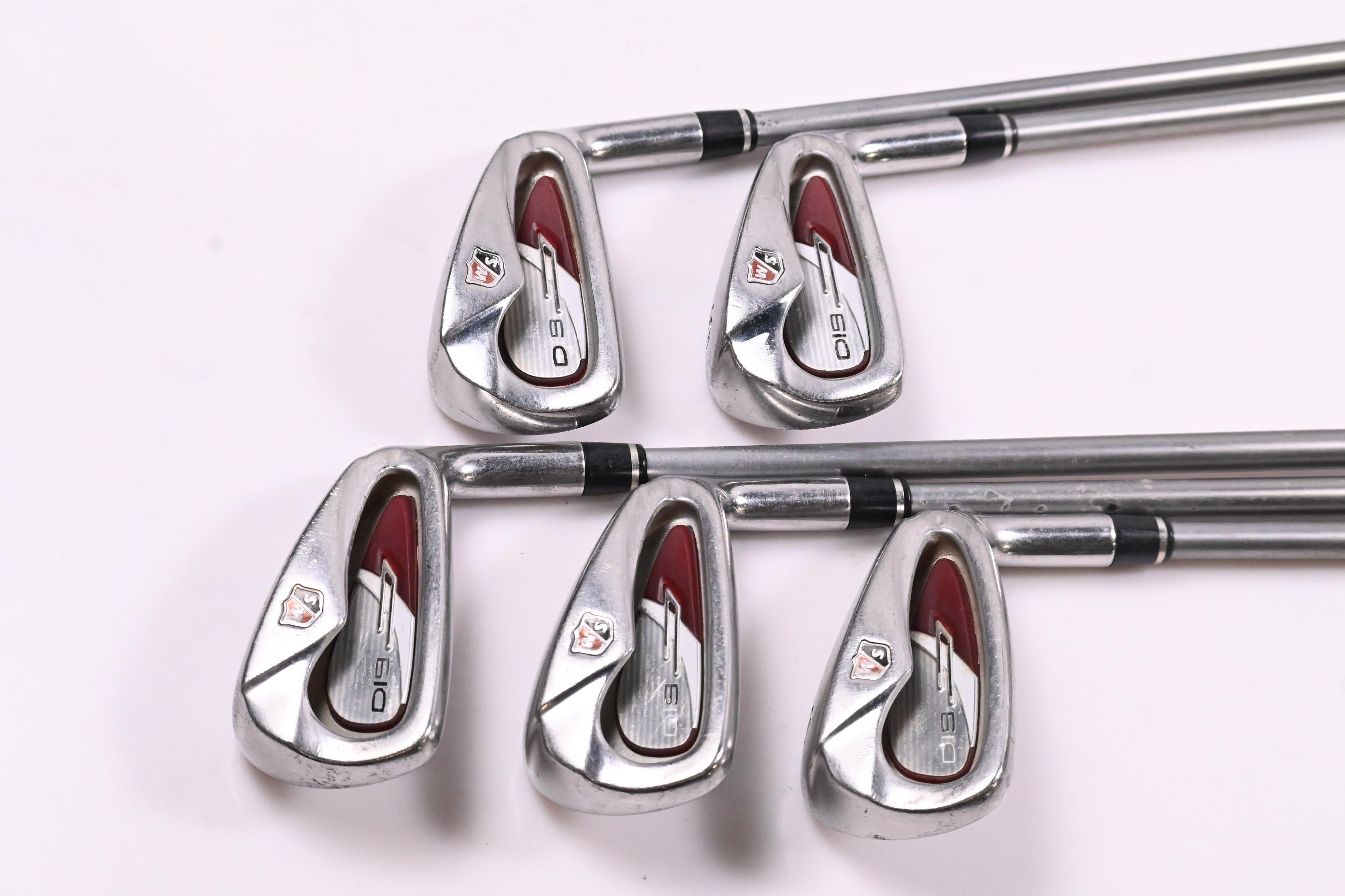 Wilson Di9 Irons / 5-9I / Regular Flex Graffaloy Pro Launch Red V2 65 Shafts