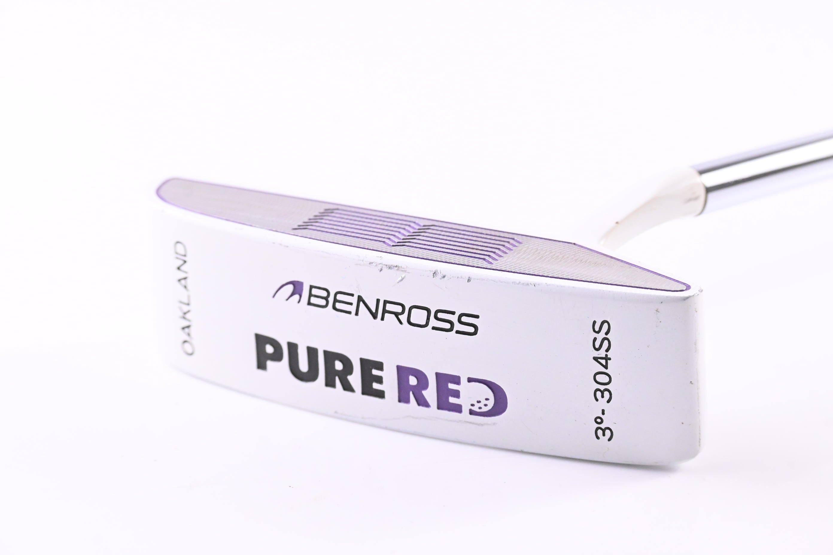 Benross Pure Red White Oakland Putter / 34 Inch