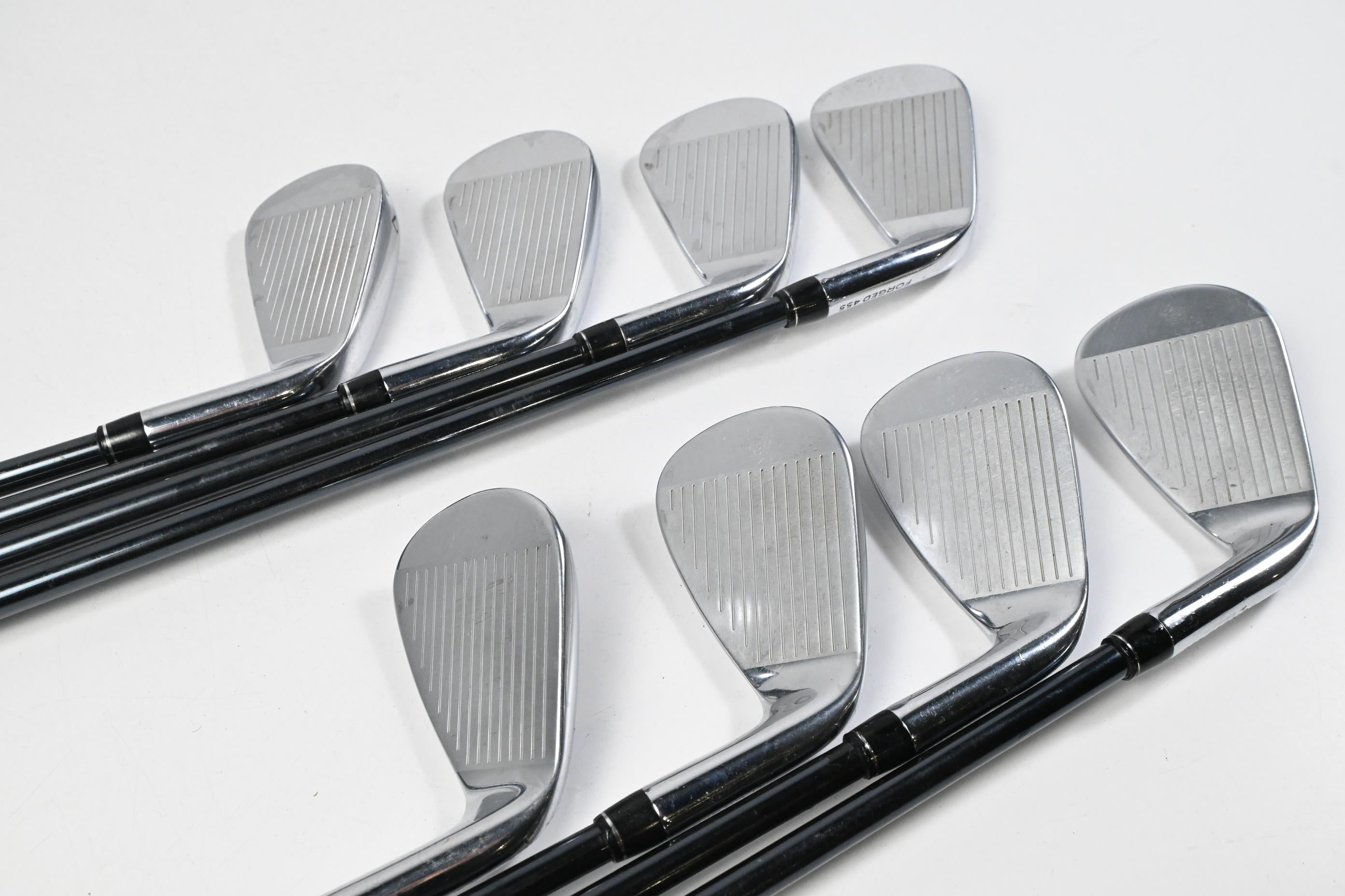 Left Hand Callaway Paradym Irons / 4-PW+GW / Stiff Flex UST Mamiya Recoil Dart