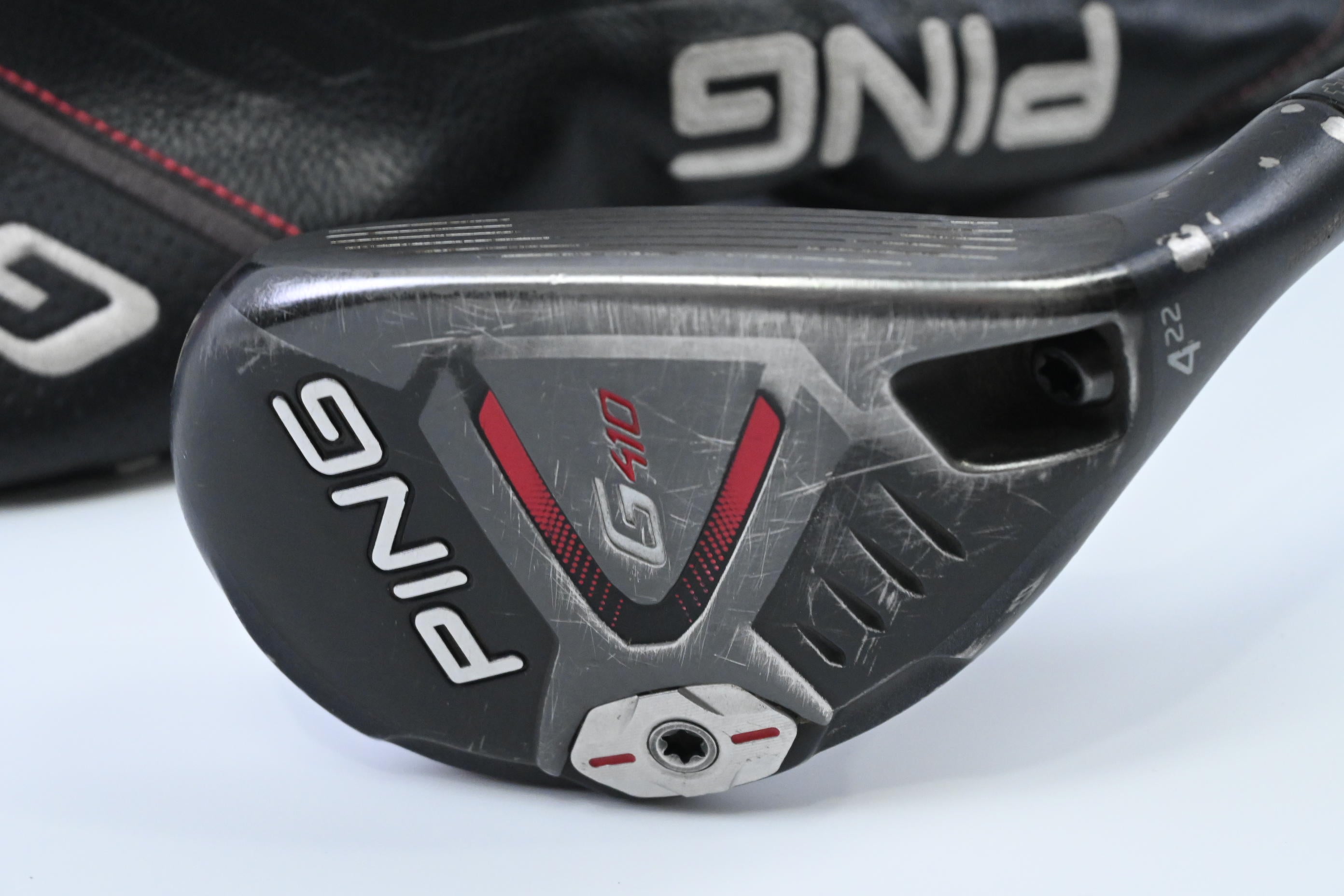 Ping G410 #4 Hybrid / 22 Degree / Stiff Flex Ping Alta CB Red 70 Shaft