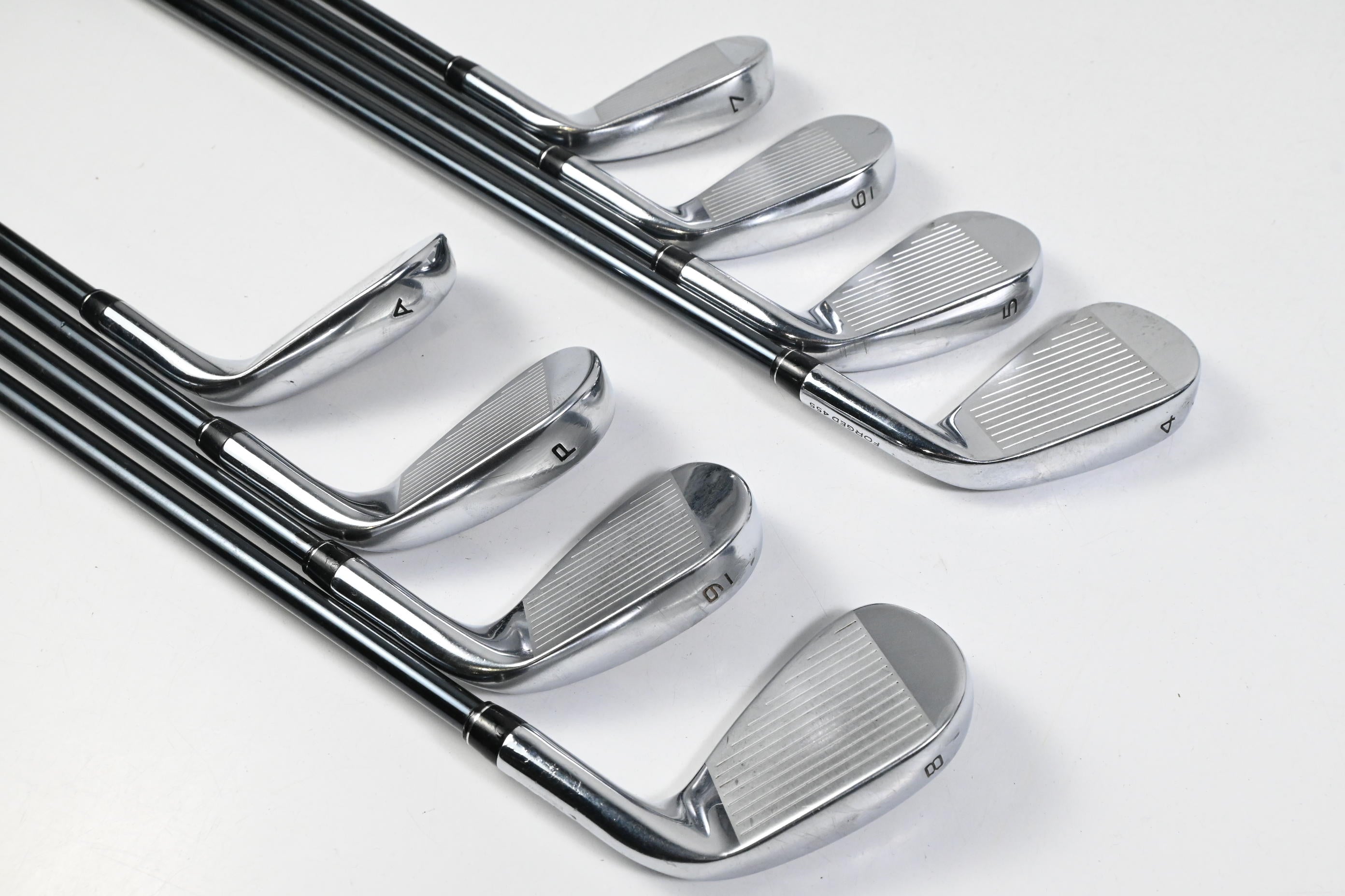 Left Hand Callaway Paradym Irons / 4-PW+GW / Stiff Flex UST Mamiya Recoil Dart