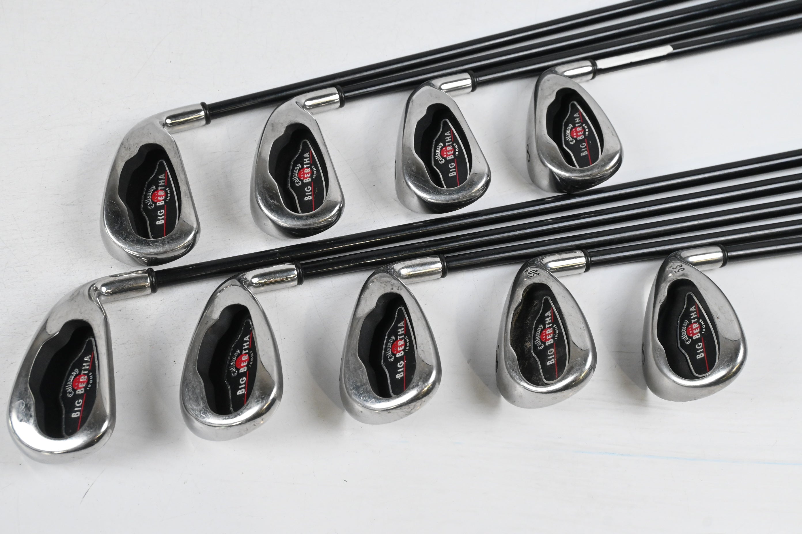 Callaway Big Bertha 2004 Irons / 4-PW+GW+SW / Regular Flex RCH 7Si Shafts