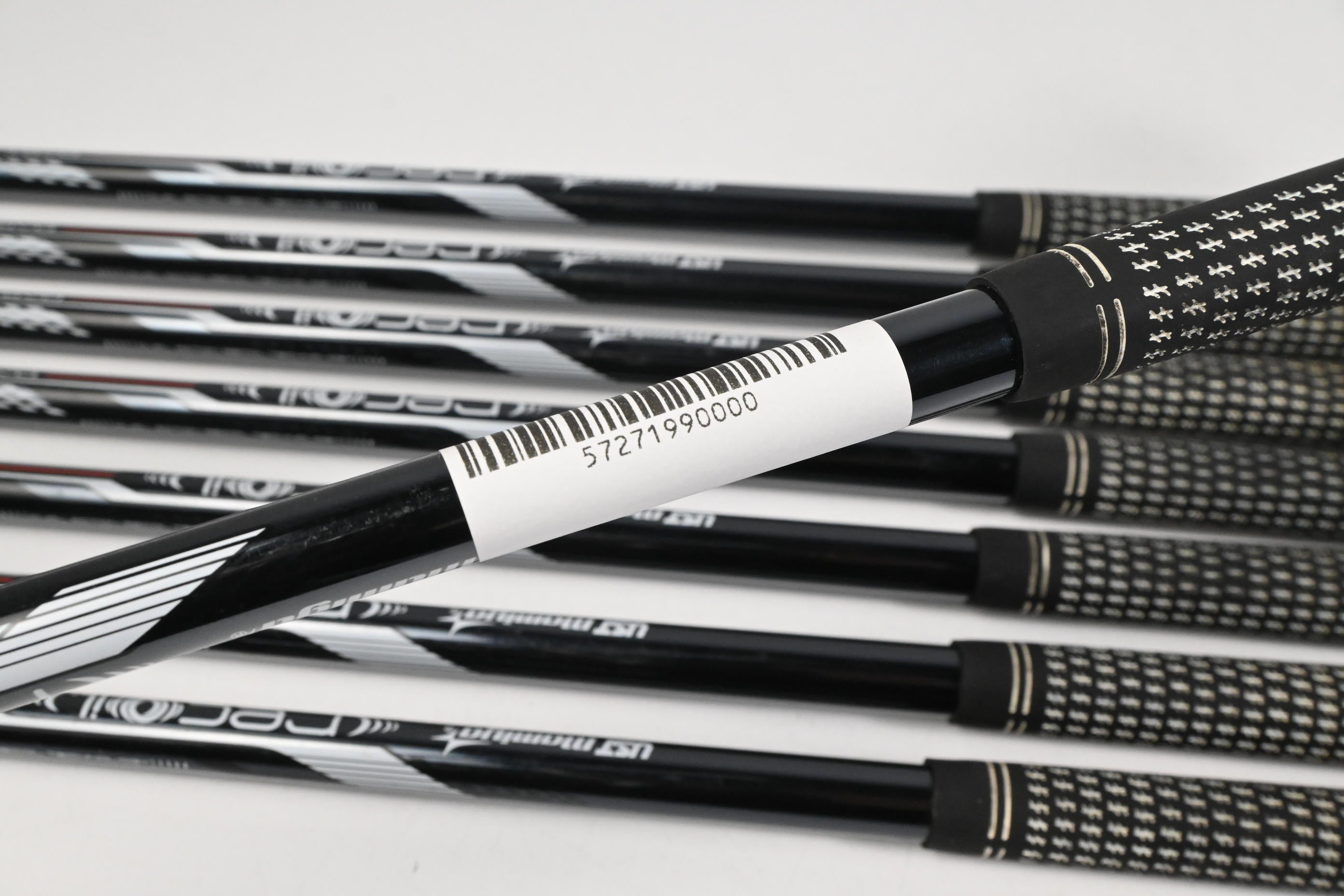 Left Hand Callaway Paradym Irons / 4-PW+GW / Stiff Flex UST Mamiya Recoil Dart