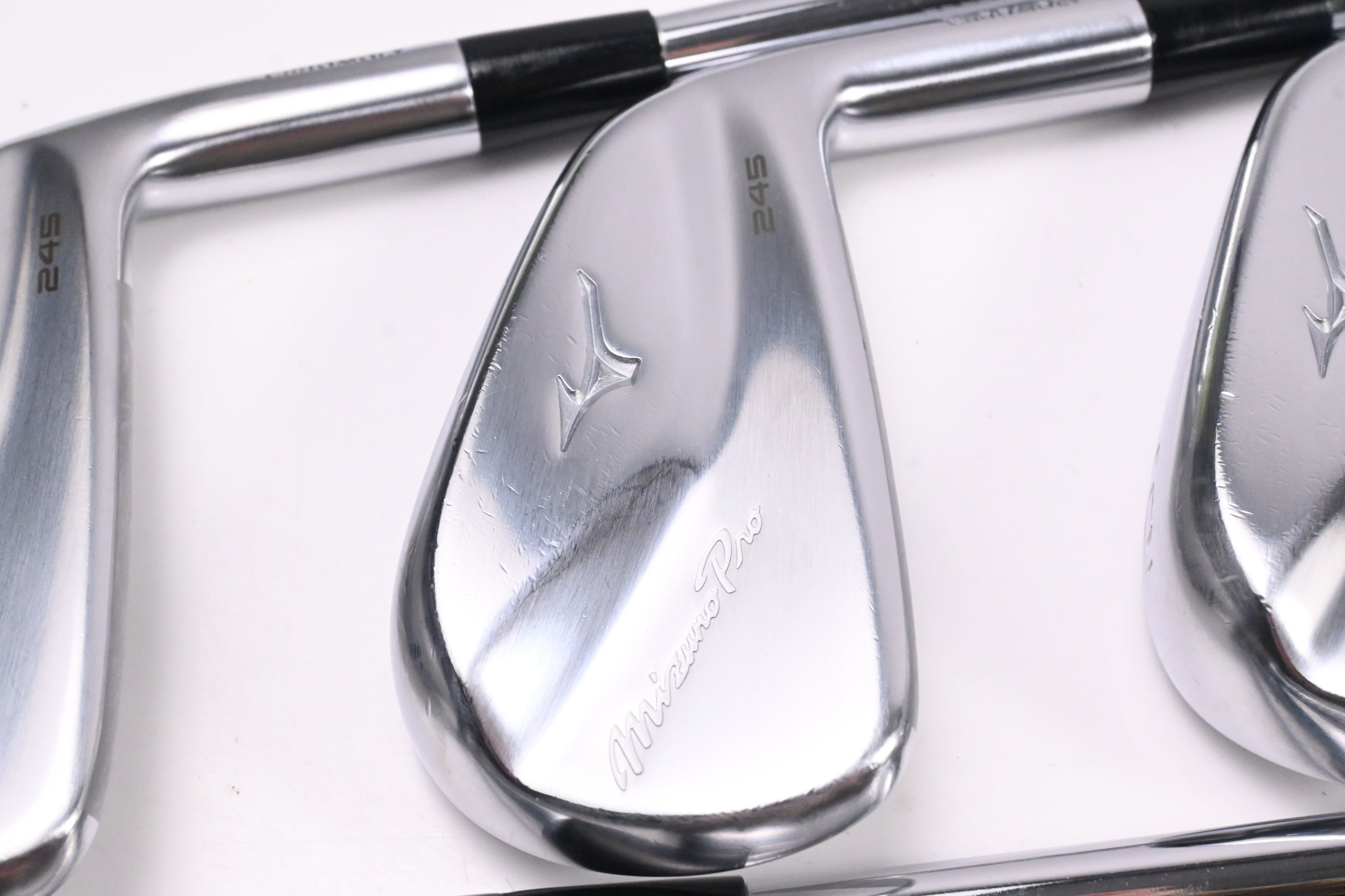 Mizuno Pro 245 Irons / 4-PW+GW / Stiff Flex KBS $-Taper 120 Shafts