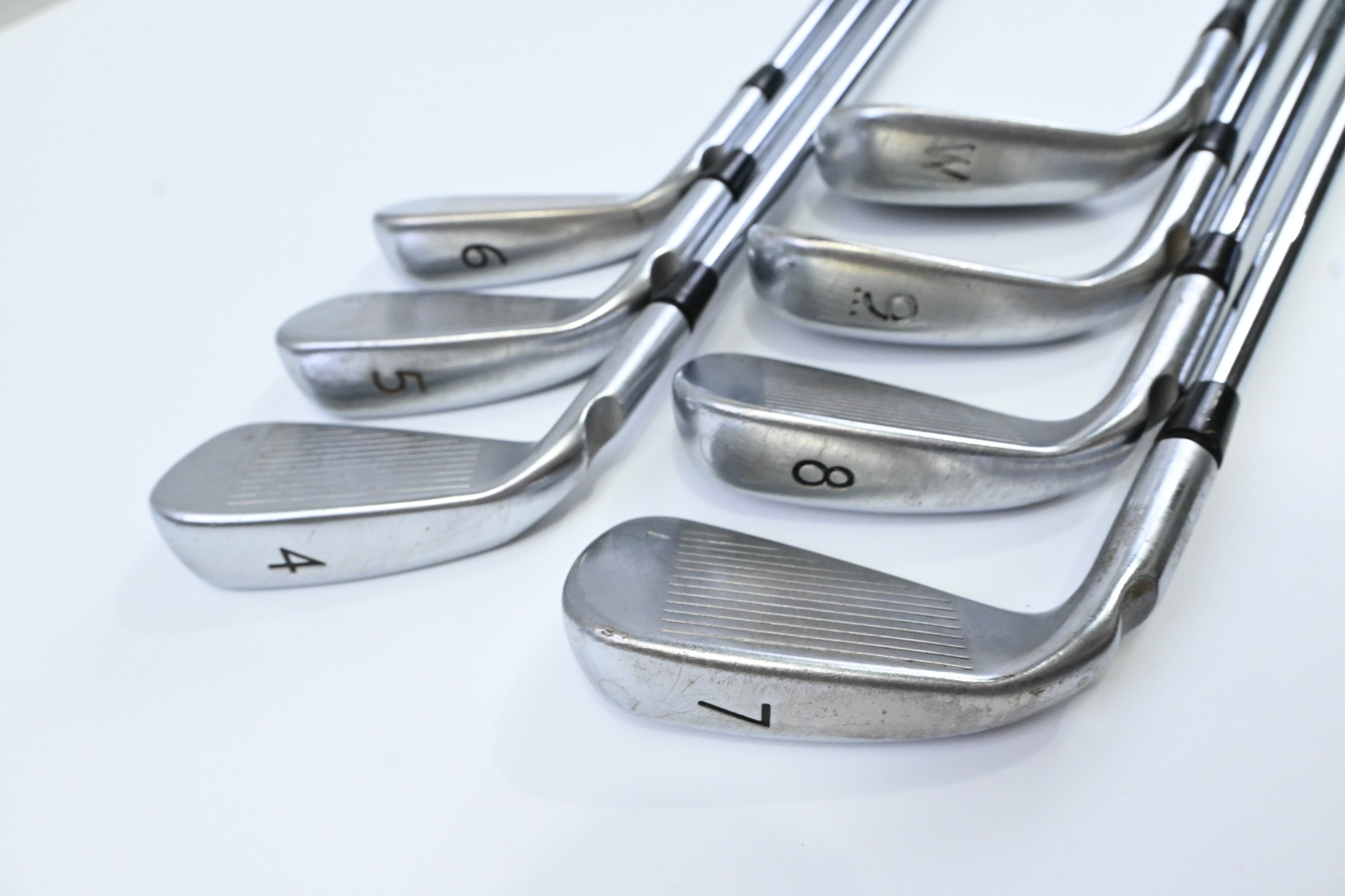 Ping G400 Irons / 4-PW / Blue Dot / Stiff Flex Ping AWT 2.0 Shafts