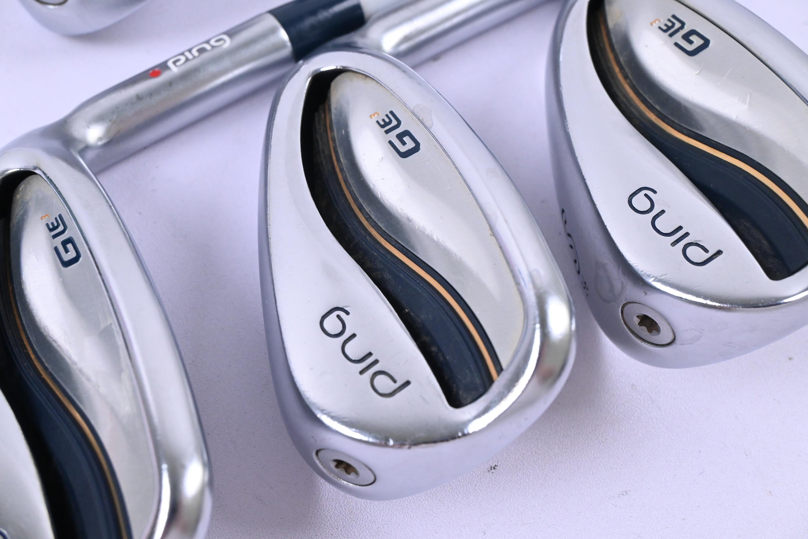 Ladies Ping G Le3 Irons / 7-PW+SW / Red Dot / Ladies Flex Ping ULT 250 Shaft