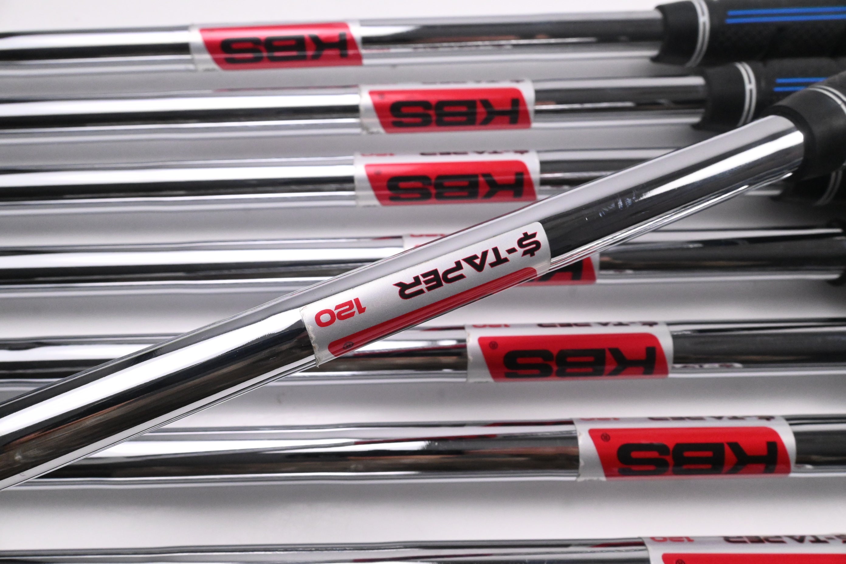 Mizuno Pro 245 Irons / 4-PW+GW / Stiff Flex KBS $-Taper 120 Shafts