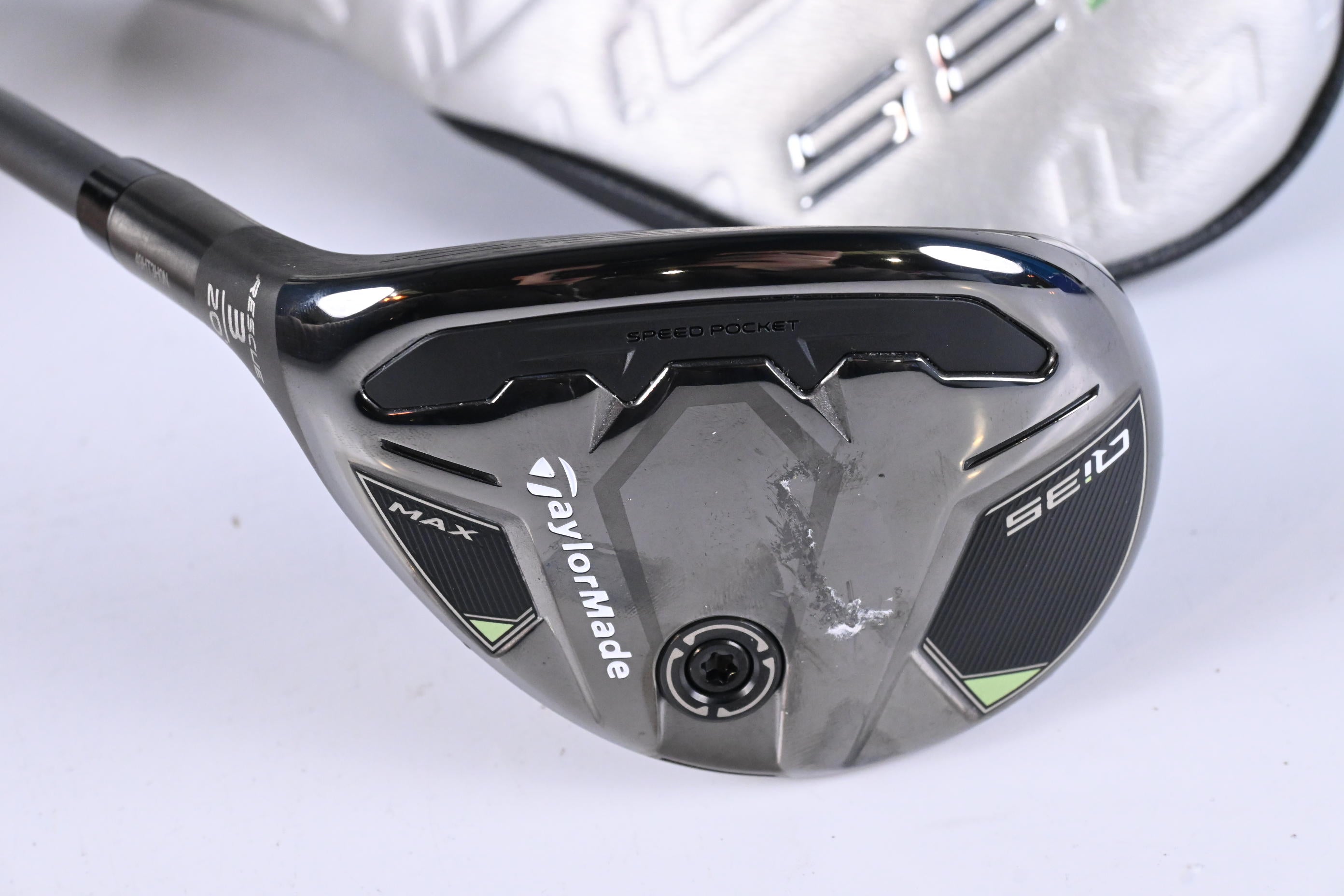 Left Hand Taylormade Qi35 Max #3 Hybrid / 20 Degree / Stiff Flex Airspeeder 60