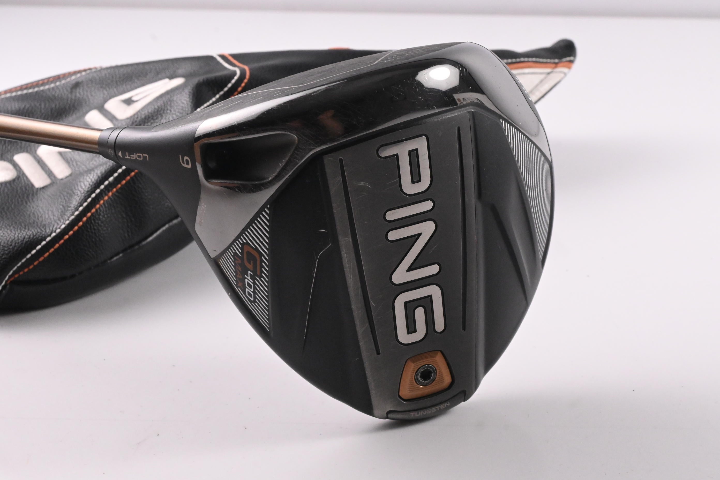 Left Hand Ping G400 Max Driver / 9 Degree / Stiff Flex Ping Alta CB 55 Shaft