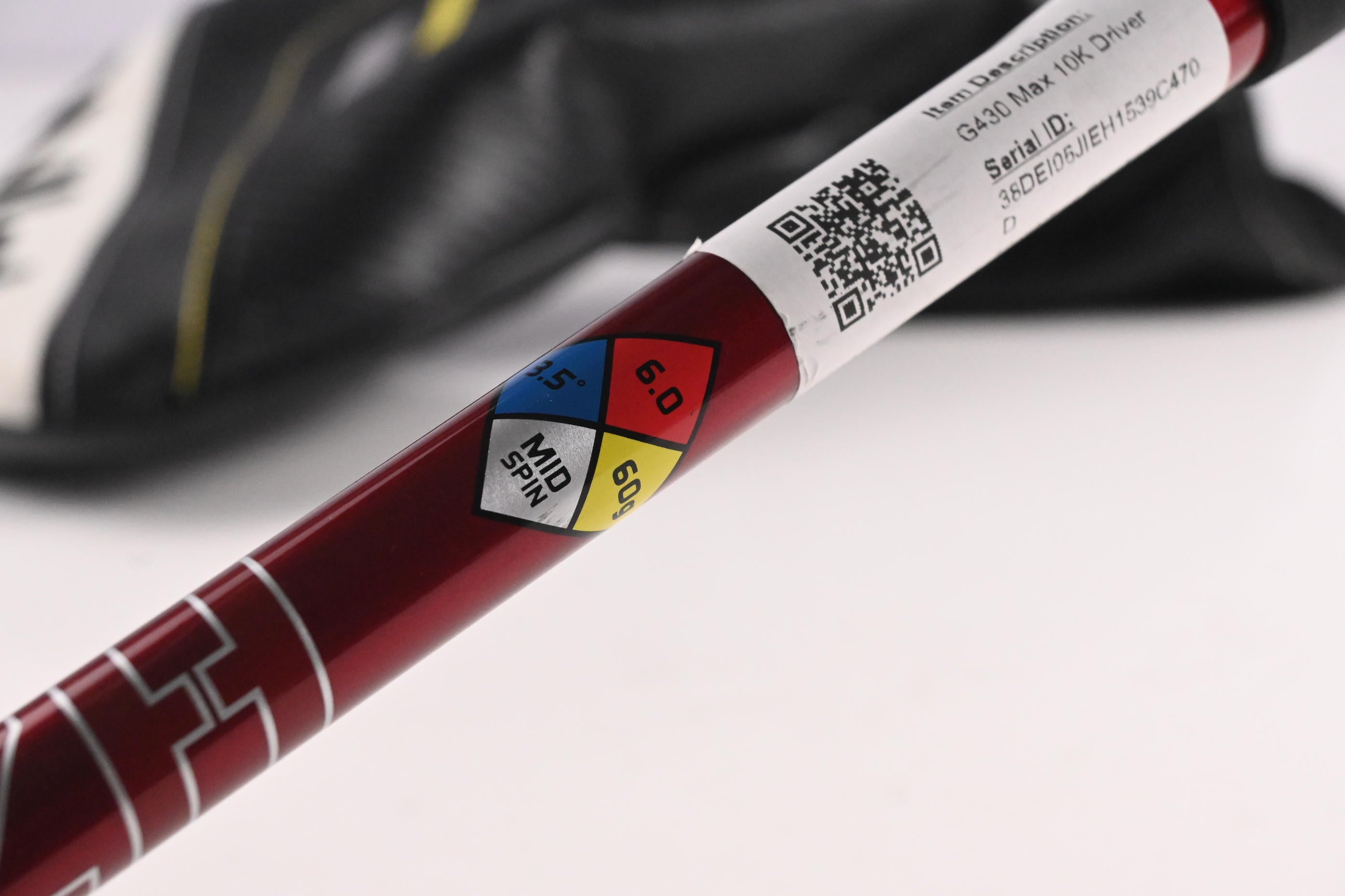 Ping G430 Max 10K Driver / 9 Degree / Stiff Flex HZRDUS Smoke RDX Red 60 Shaft