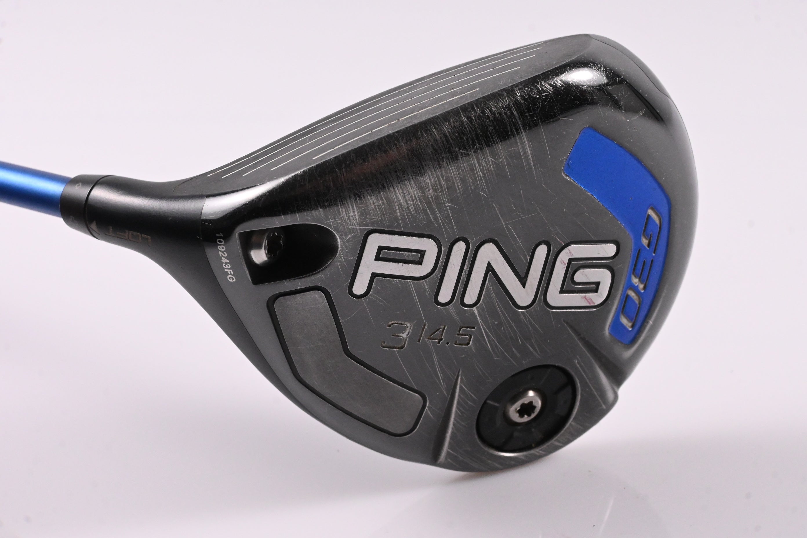 Left Hand Ping G30 #3 Wood / 14.5 Degree / Regular Flex Ping TFC 419 Shaft