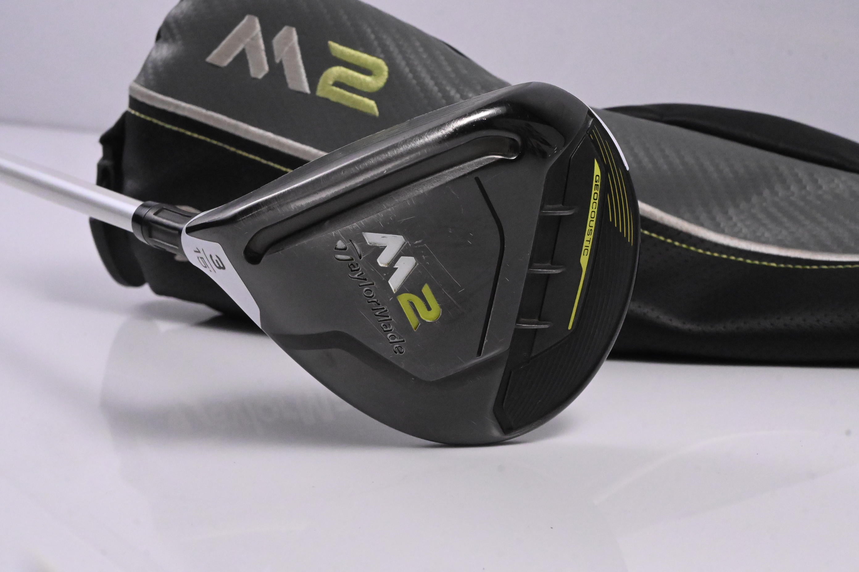Left Hand Taylormade M2 2017 #3 Wood / 15 Degree / Stiff Flex Aldila Rogue Black