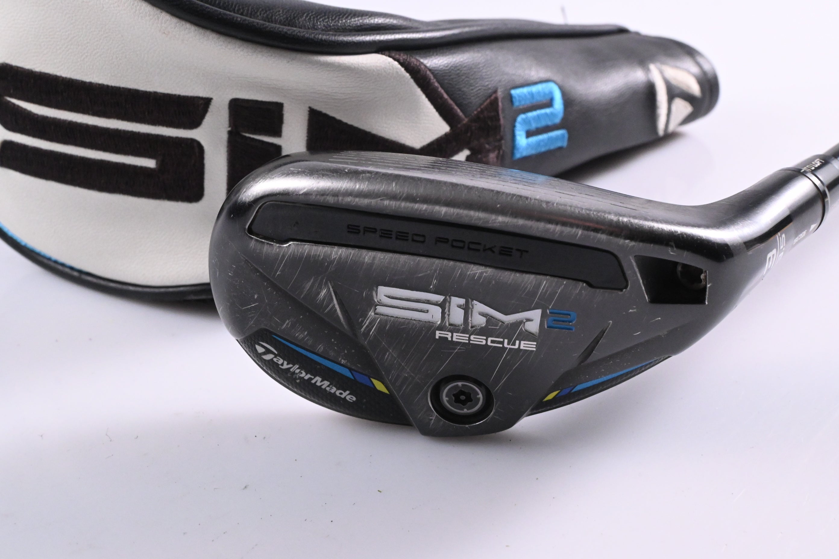 Taylormade SIM2 #3 Hybrid / 19.5 Degree / Stiff Flex Tensei AV RAW Blue 80 Shaft