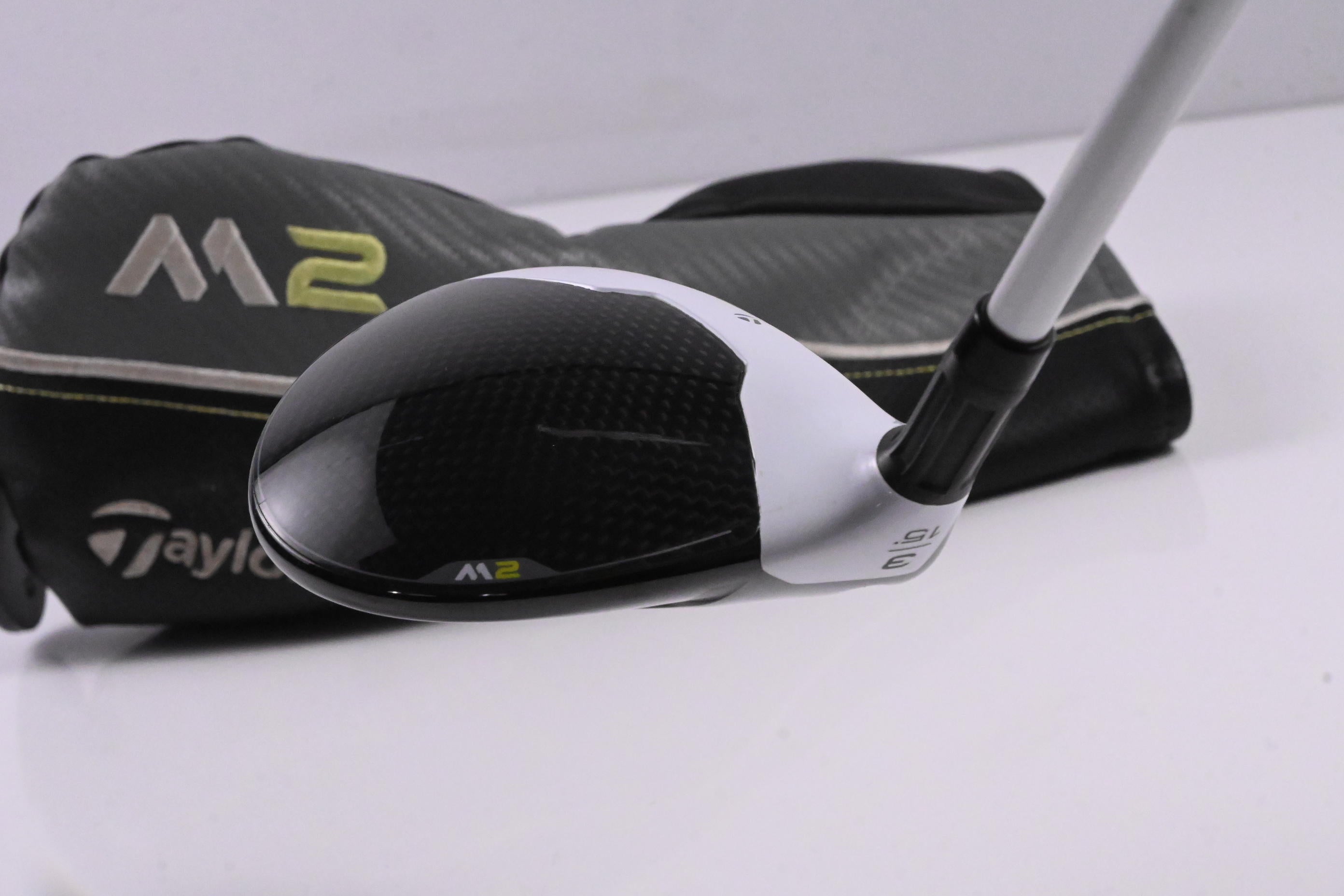 Left Hand Taylormade M2 2017 #3 Wood / 15 Degree / Stiff Flex Aldila Rogue Black