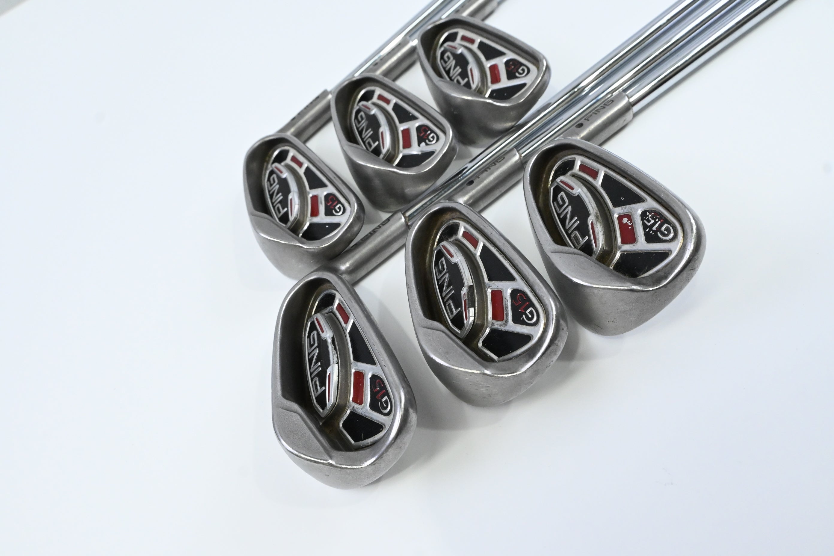 Ping G15 Irons / 5-PW / Black Dot / Regular Flex Ping AWT Shafts