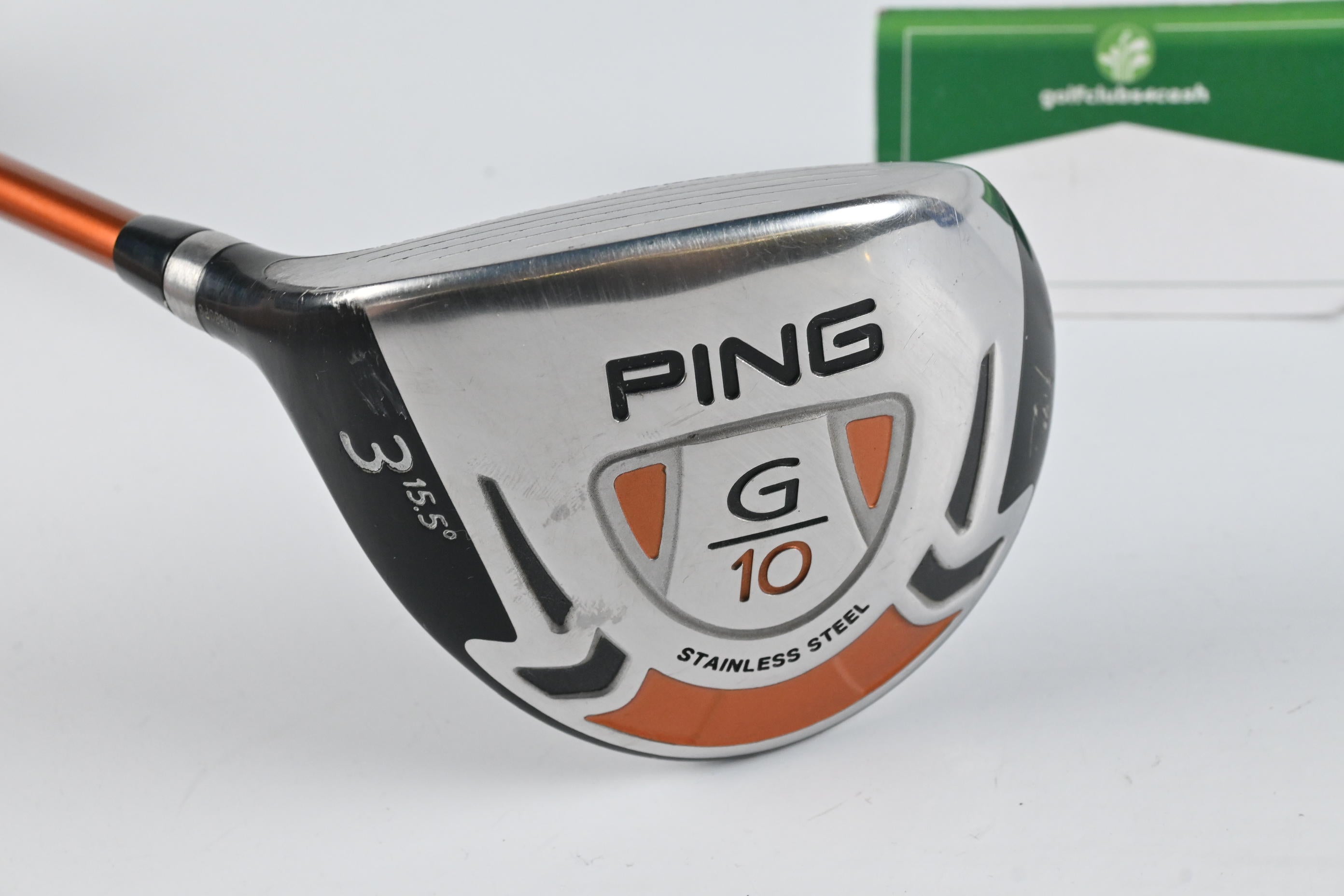 Left Hand Ping G10 #3 Wood / 15.5 Degree / Stiff Flex Ping TFC 129 F Shaft