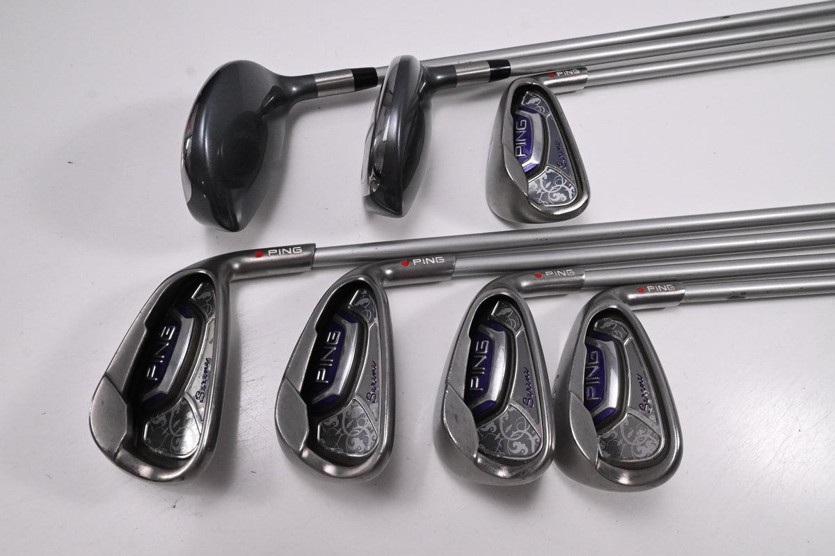 Ladies Ping Serene Combo Irons / 5-PW+SW / Red Dot / Ladies Flex Ping ULT 210