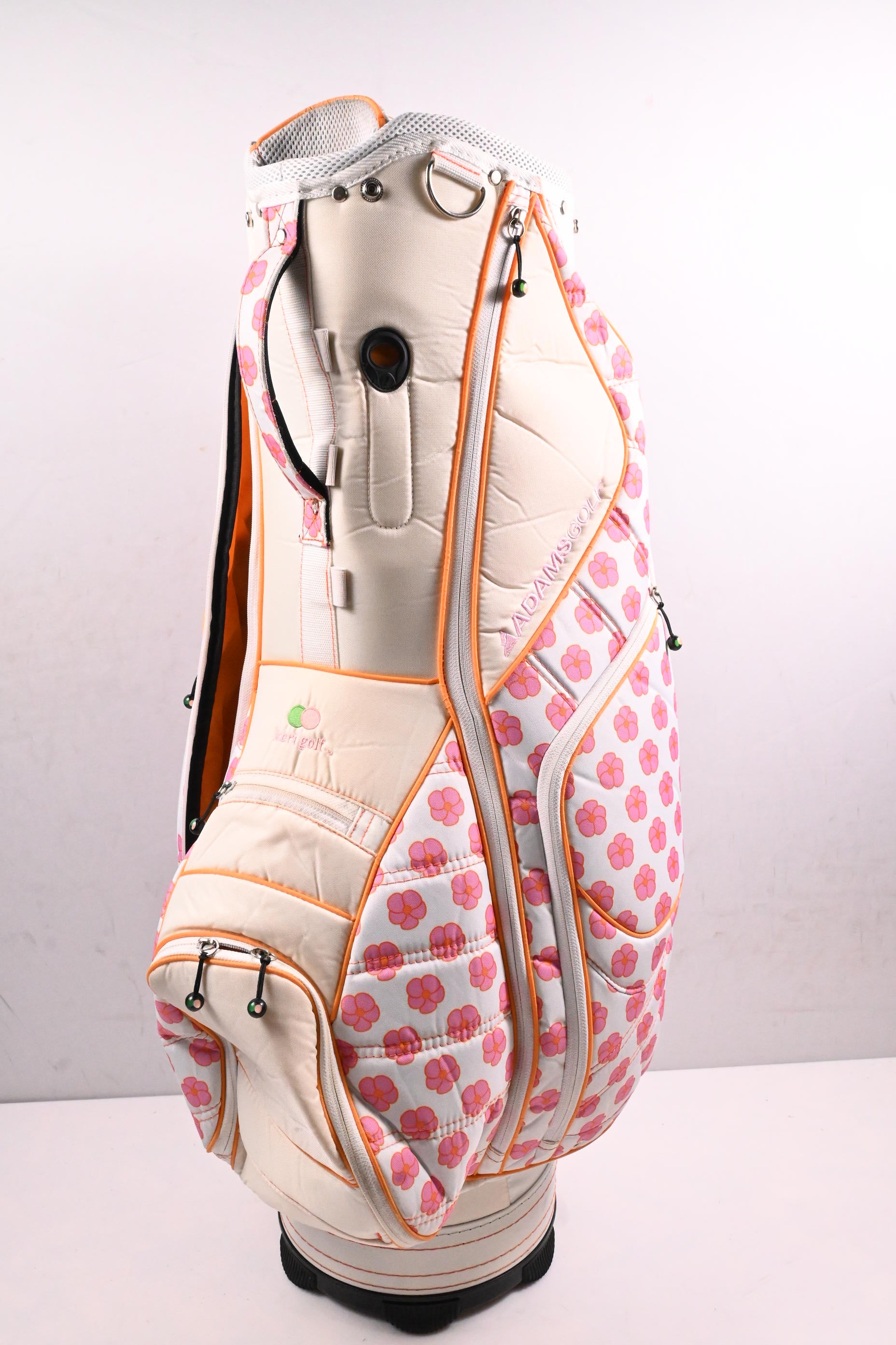 Adams Cart Bag / 14-Way Divider / White, Pink