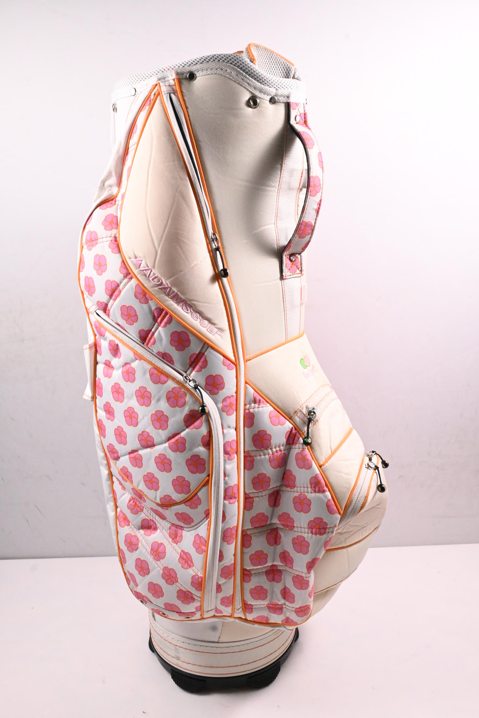 Adams Cart Bag / 14-Way Divider / White, Pink