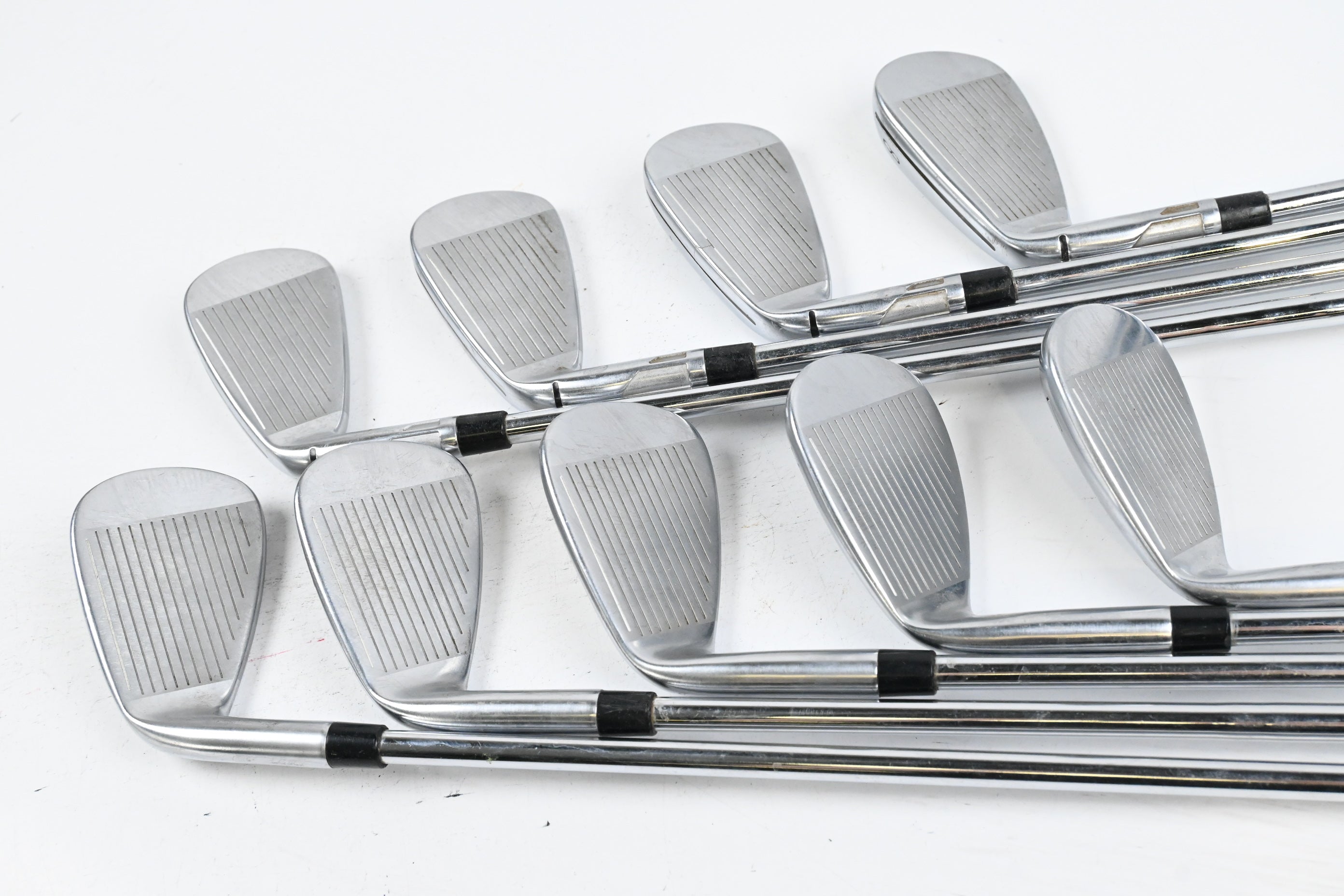 Taylormade Qi Irons / 5-PW+GW+SW+LW / Stiff Flex KBS MAX MT 85 Shafts