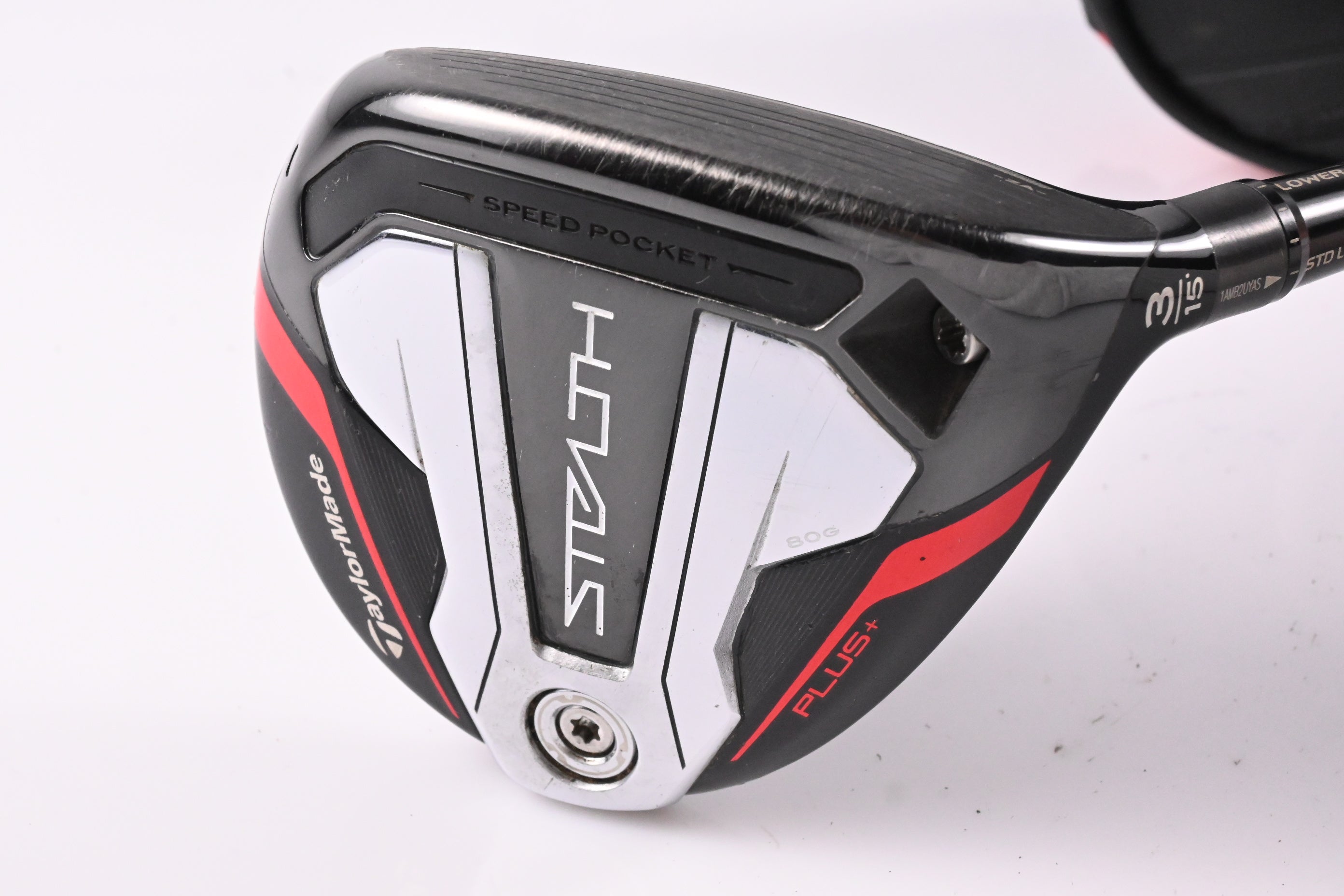 Taylormade Stealth Plus #3 Wood / 15 Degree / Stiff Flex HZRDUS Smoke RDX Red 75