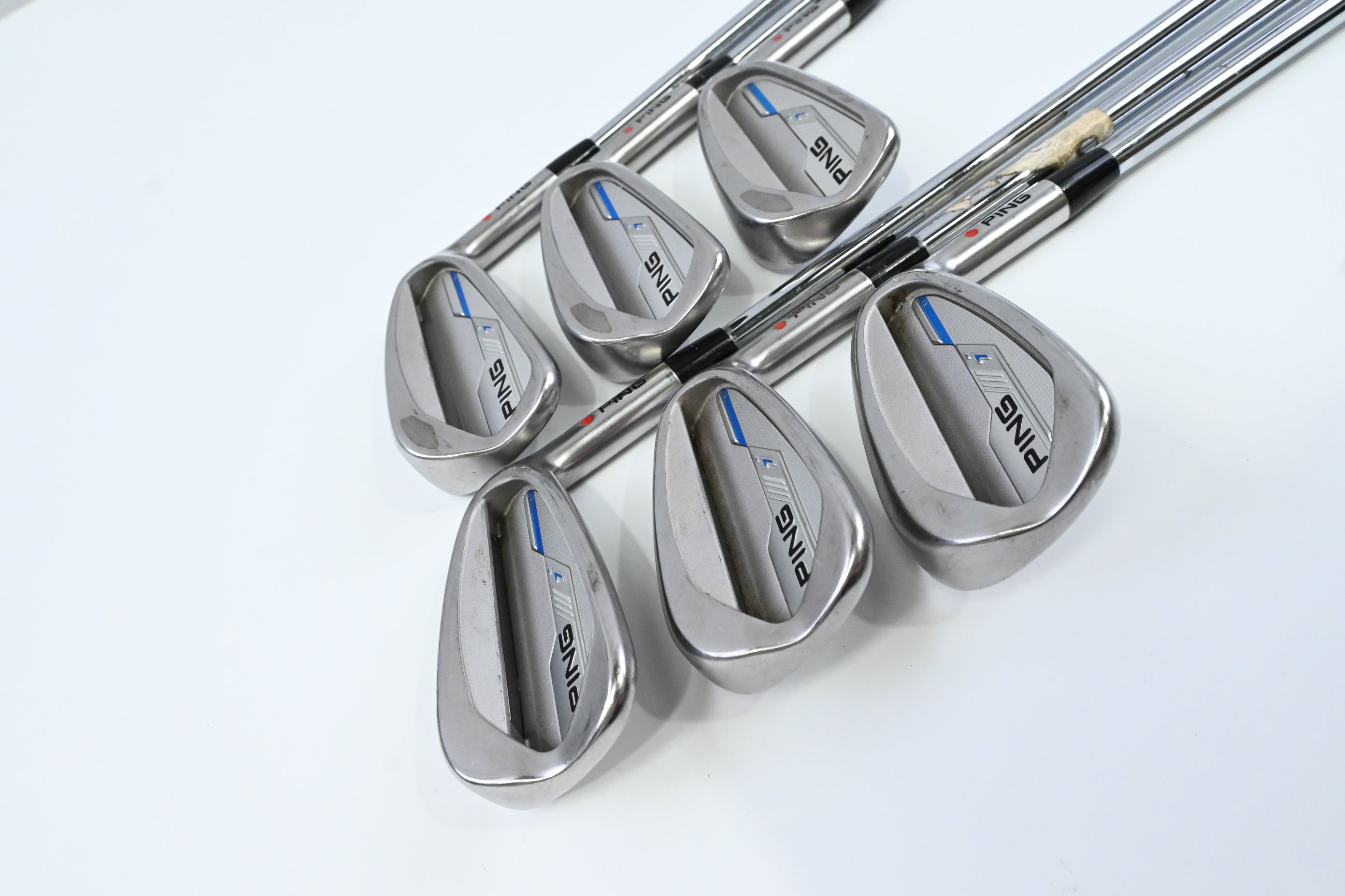 Ping i-Series E1 Irons / 5-PW / Red Dot / Regular Flex Ping AWT 2.0 Shafts