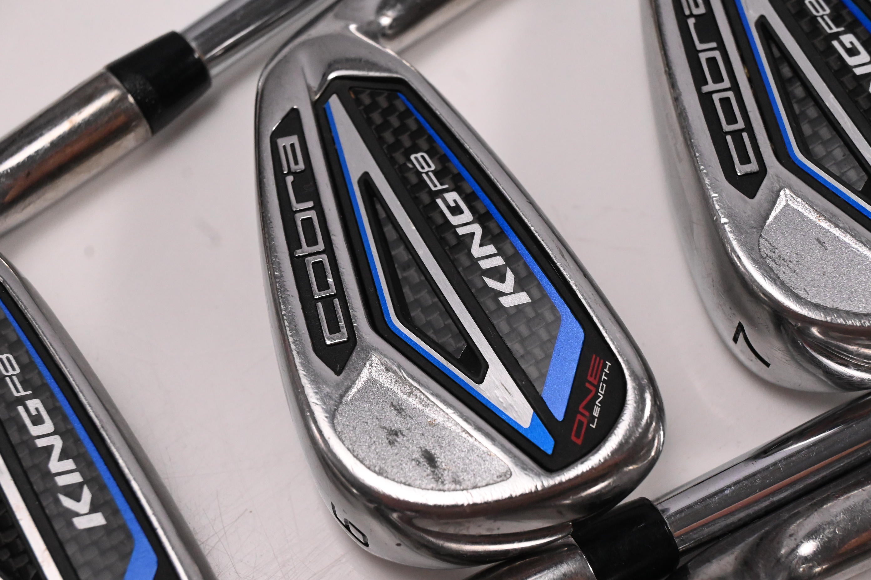 Cobra King F8 Irons / 5-PW+SW / Regular Flex One Flighted Shafts