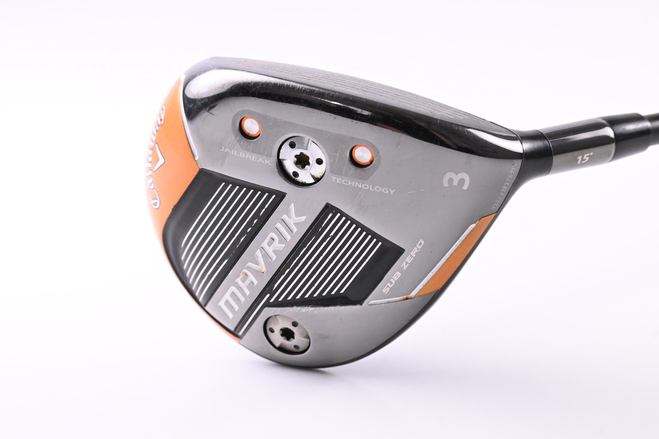 Callaway Mavrik #3 Wood / 15 Degree / Stiff Flex Aldila Rogue White 70 Shaft