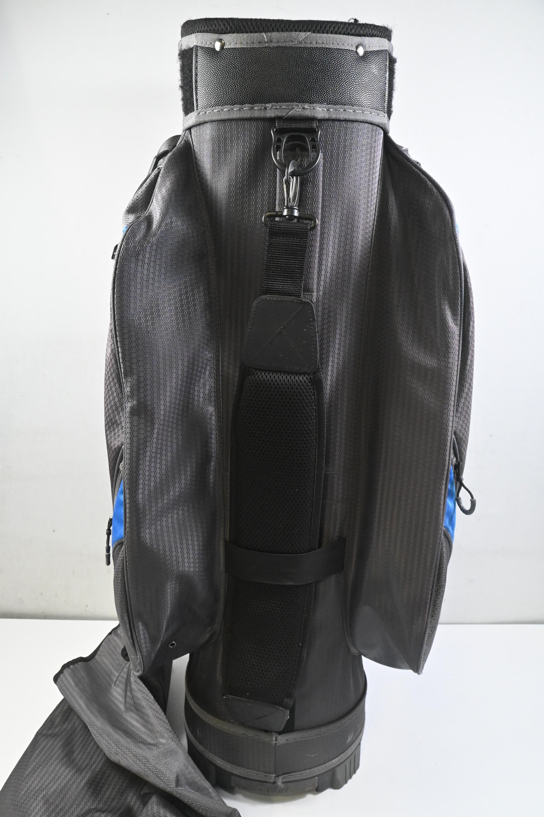 Motocaddy Club Series Cart Bag / 14-Way Divider / Grey, Blue & Black