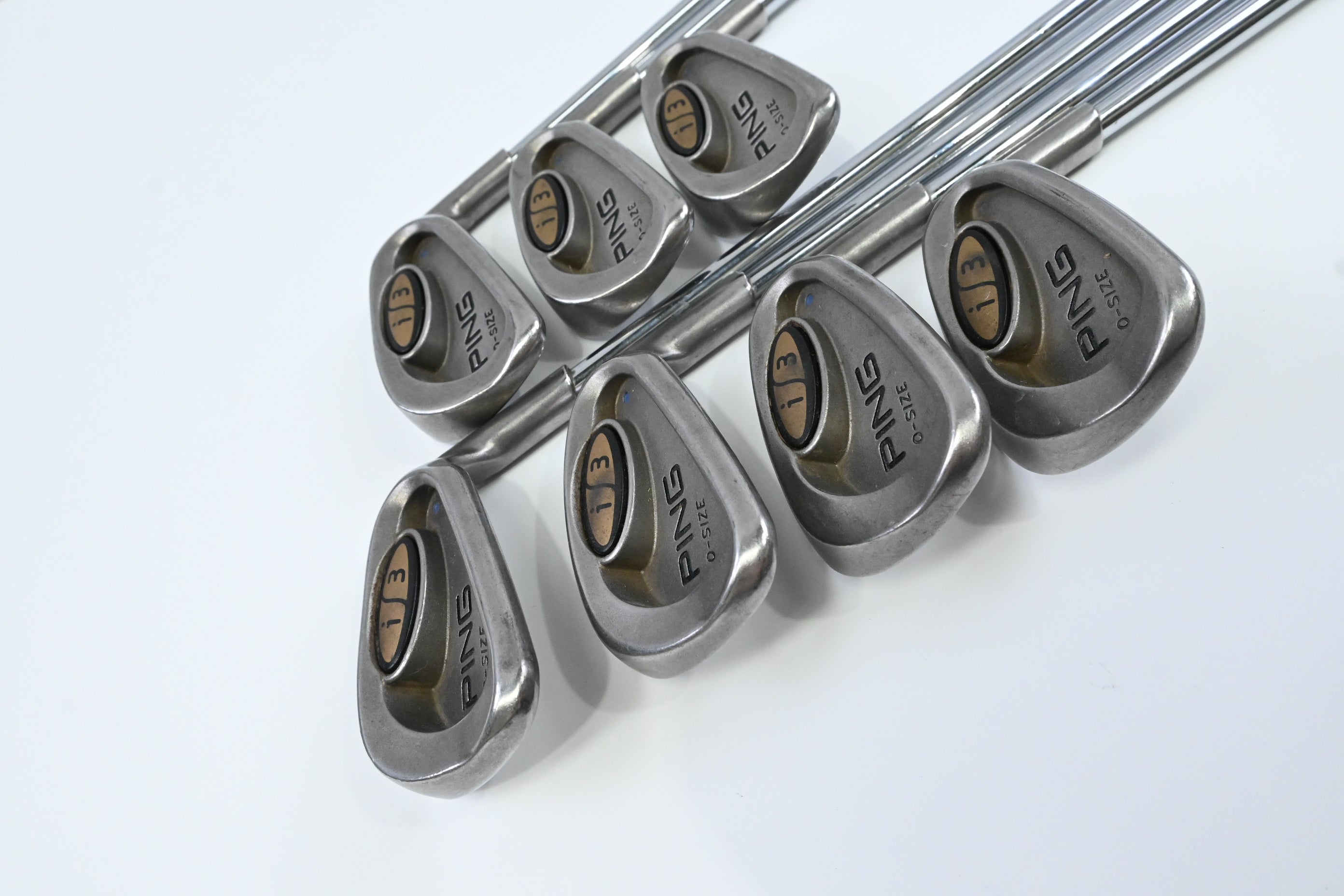 Ping i3 O-Size Irons / 6-PW+UW+SW / Blue Dot / Stiff Flex Ping JZ Cushin Shaft