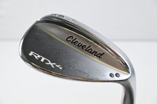 Cleveland RTX-4 Lob Wedge / 58 Degree / Stiff Flex Dynamic Gold S400 Shaft