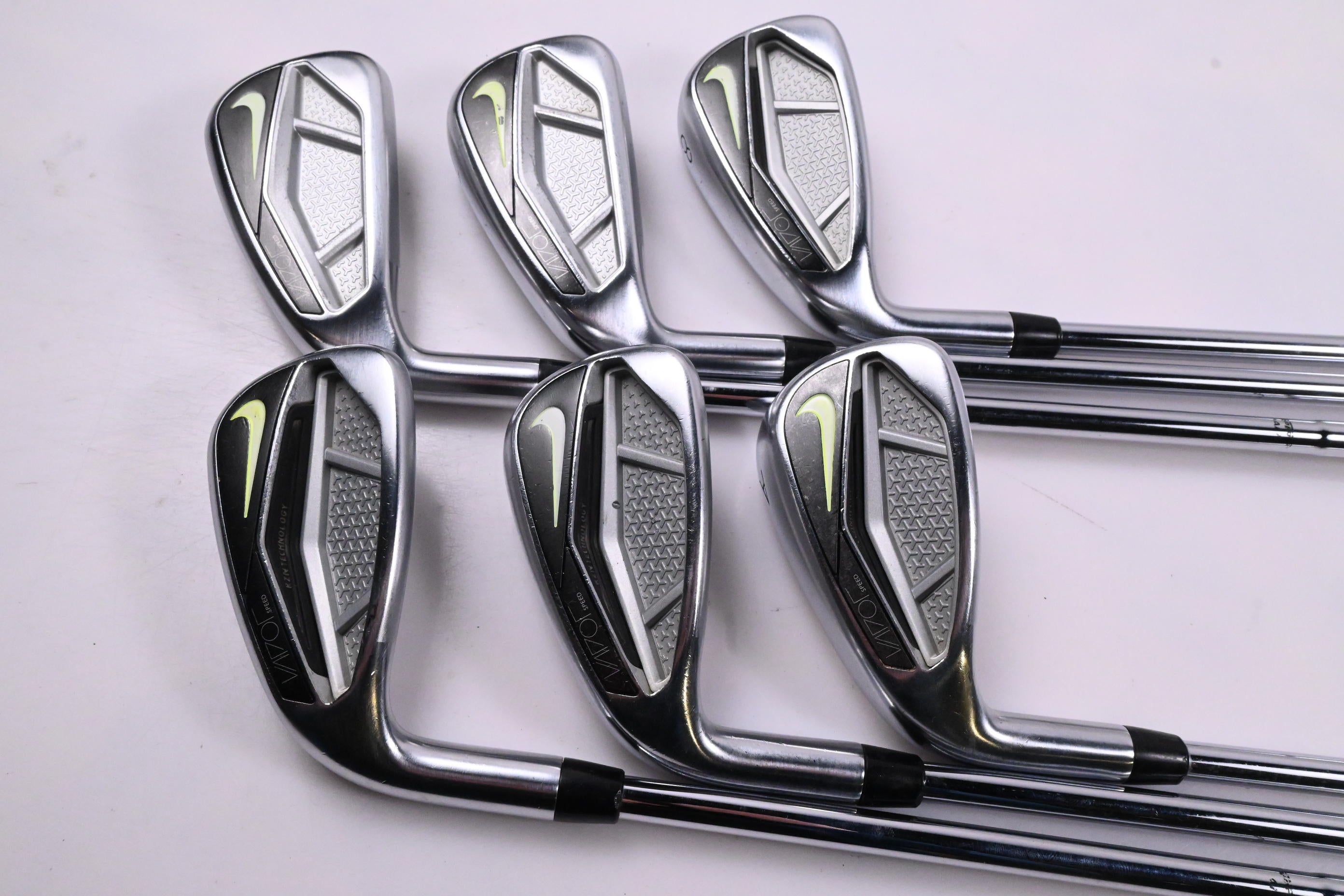 Left Hand Nike Vapor Speed Irons / 6-PW+GW / Stiff Flex Dynalite 105 Shafts