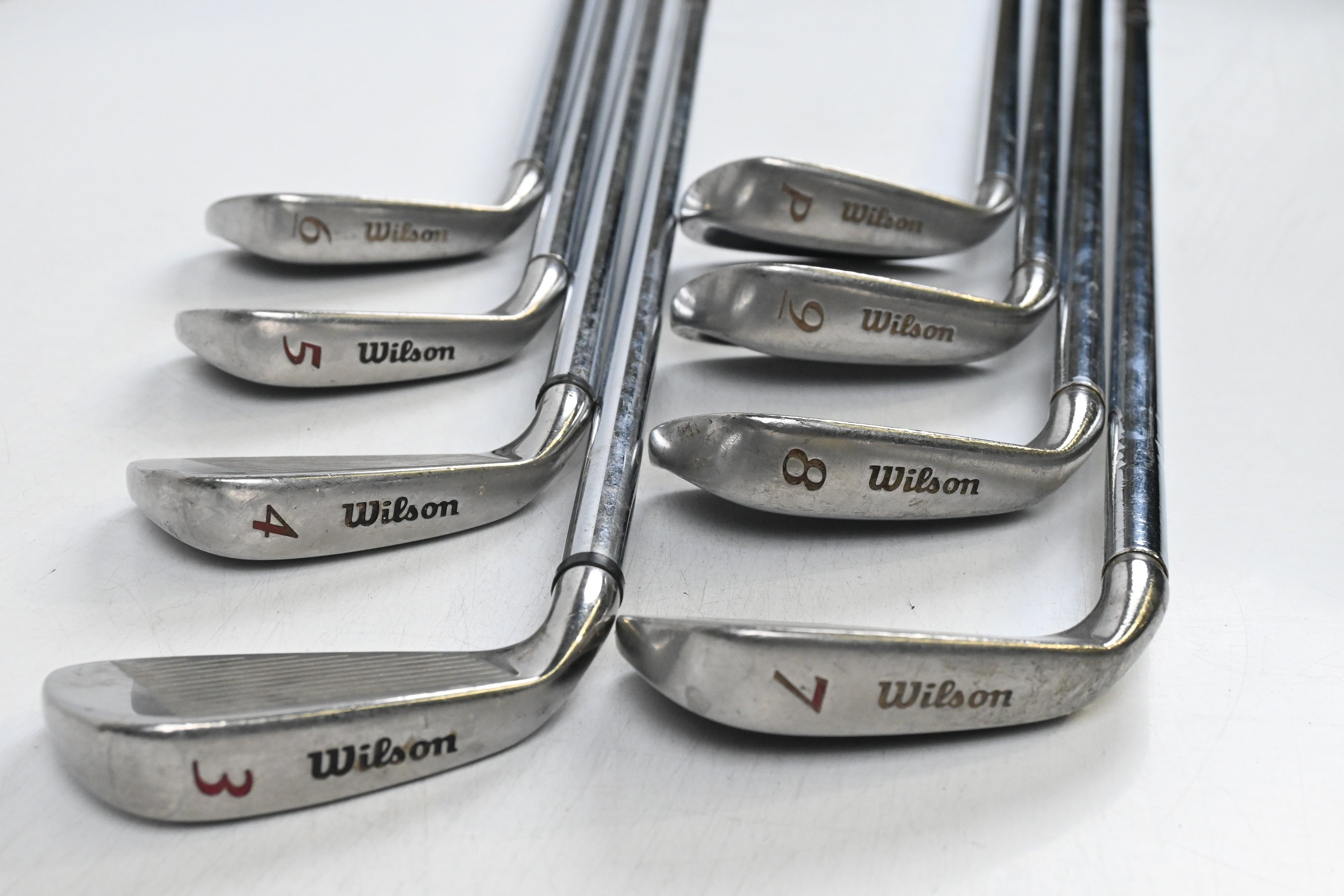 Wilson Deep Red Irons / 3-PW / Regular Flex Wilson Fat Shaft Fluid Feel Shafts