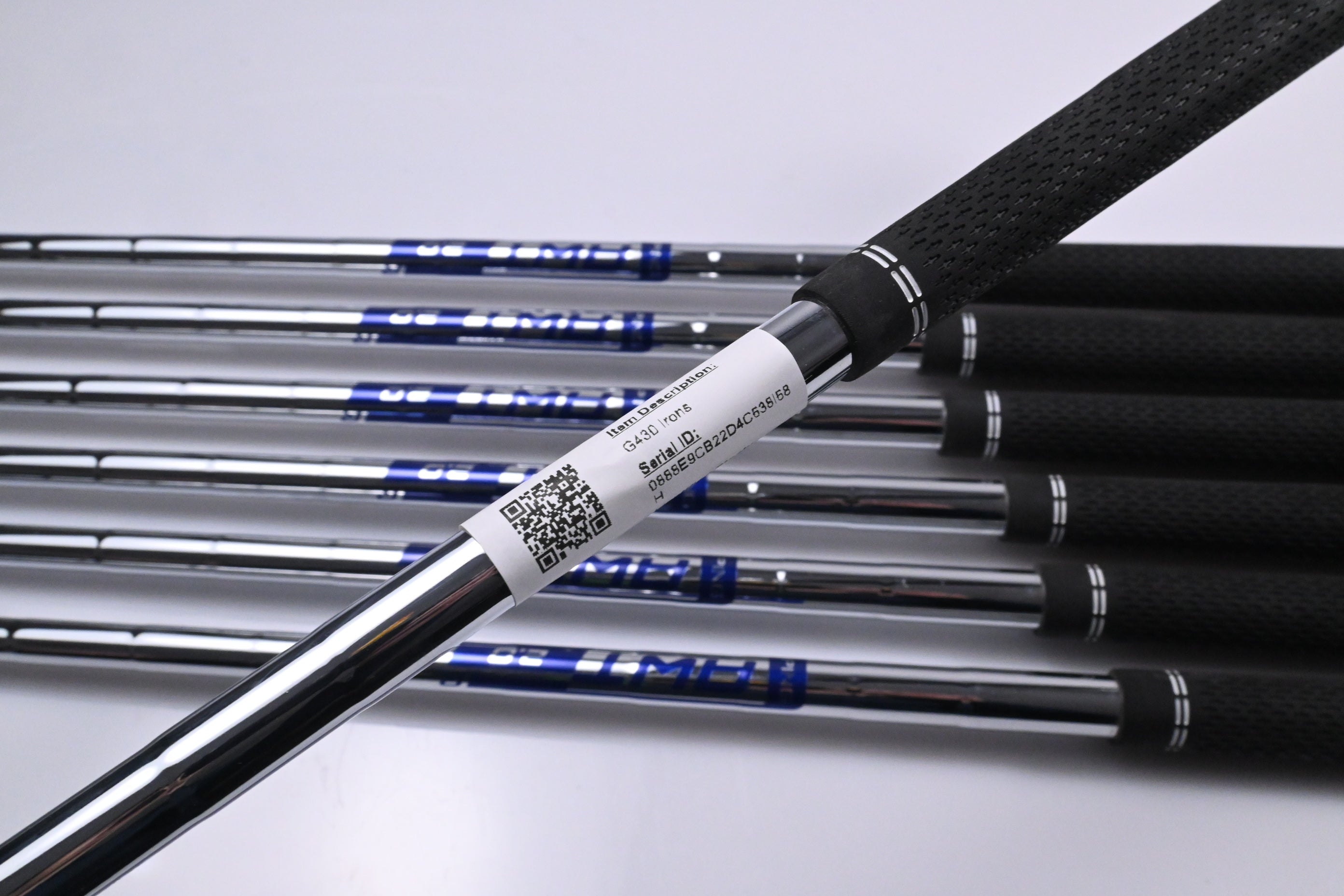 Ping G430 Irons / 6-PW+45°+54° / Blue Dot / Regular Flex Ping AWT 2.0 Shafts