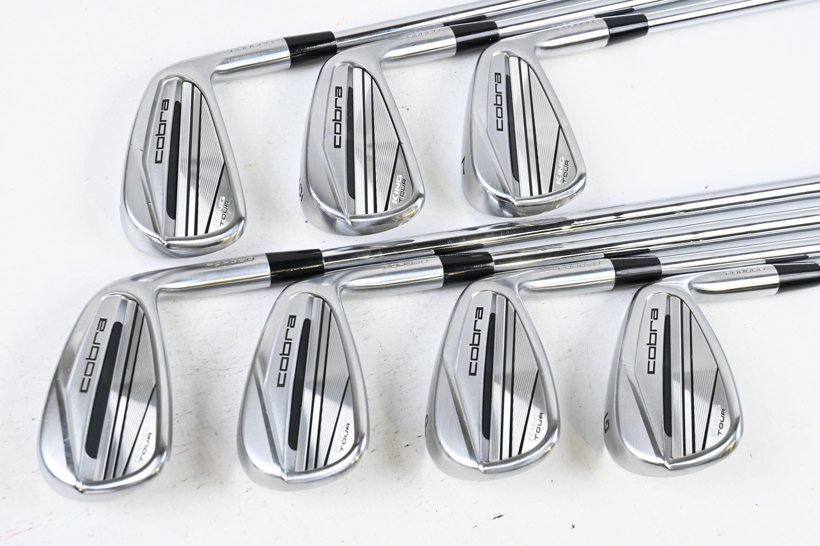 Cobra King Tour 2023 Irons / 5-PW+GW / Stiff Flex KBS $-Taper Lite 100 Shafts