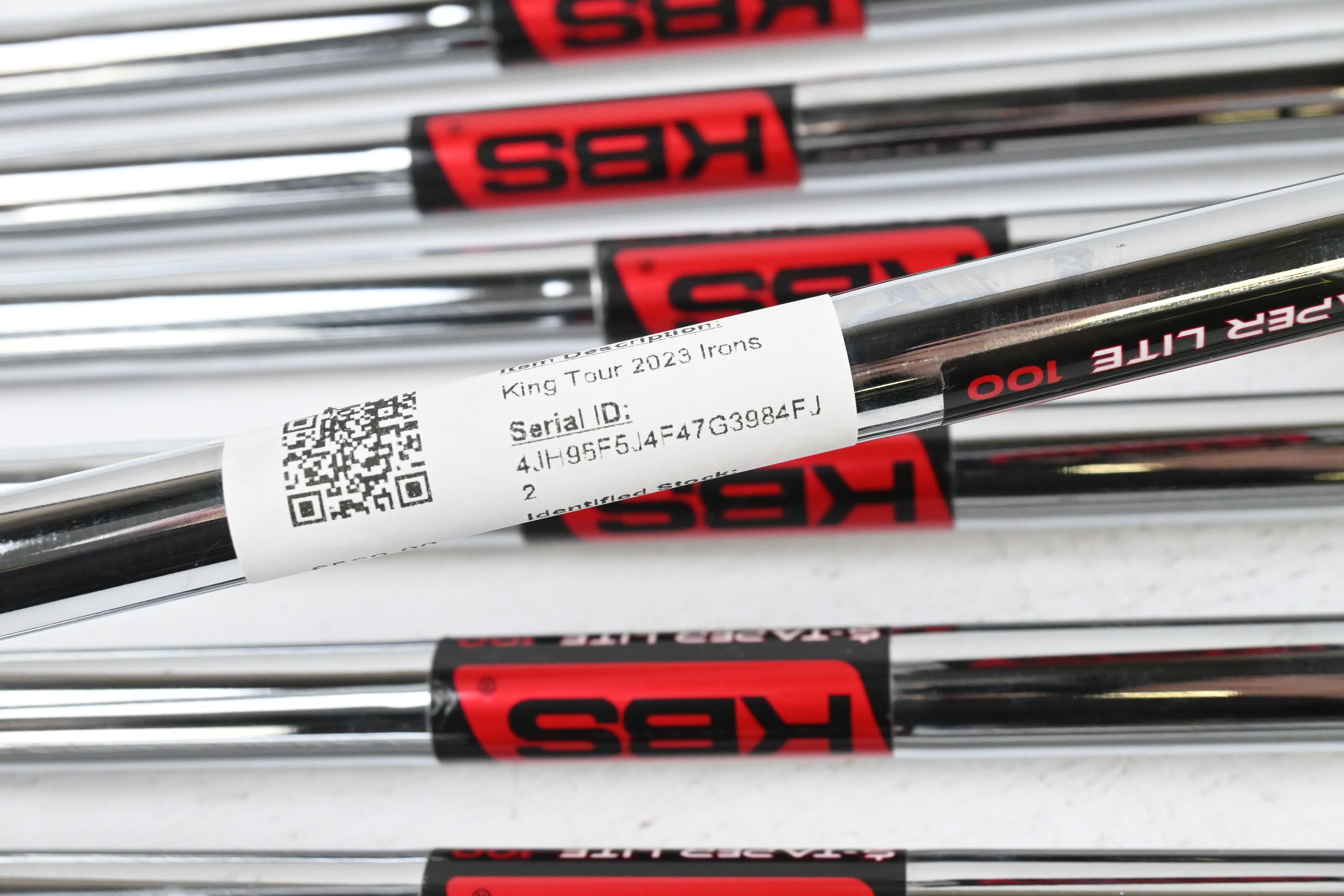 Cobra King Tour 2023 Irons / 5-PW+GW / Stiff Flex KBS $-Taper Lite 100 Shafts