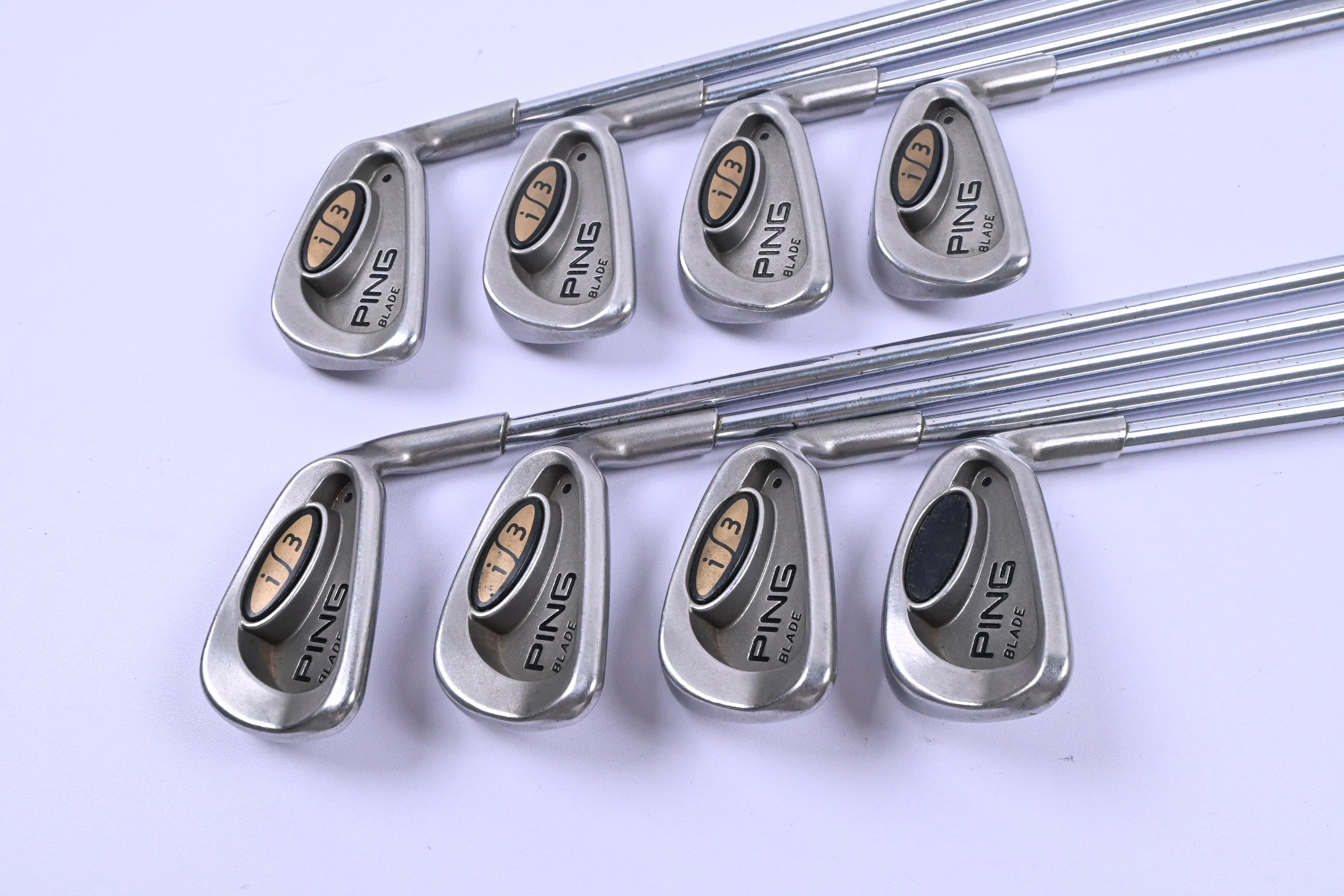 Ping i3 Irons / 3-PW / Black Dot / Stiff Flex Ping JZ Cushin Shafts