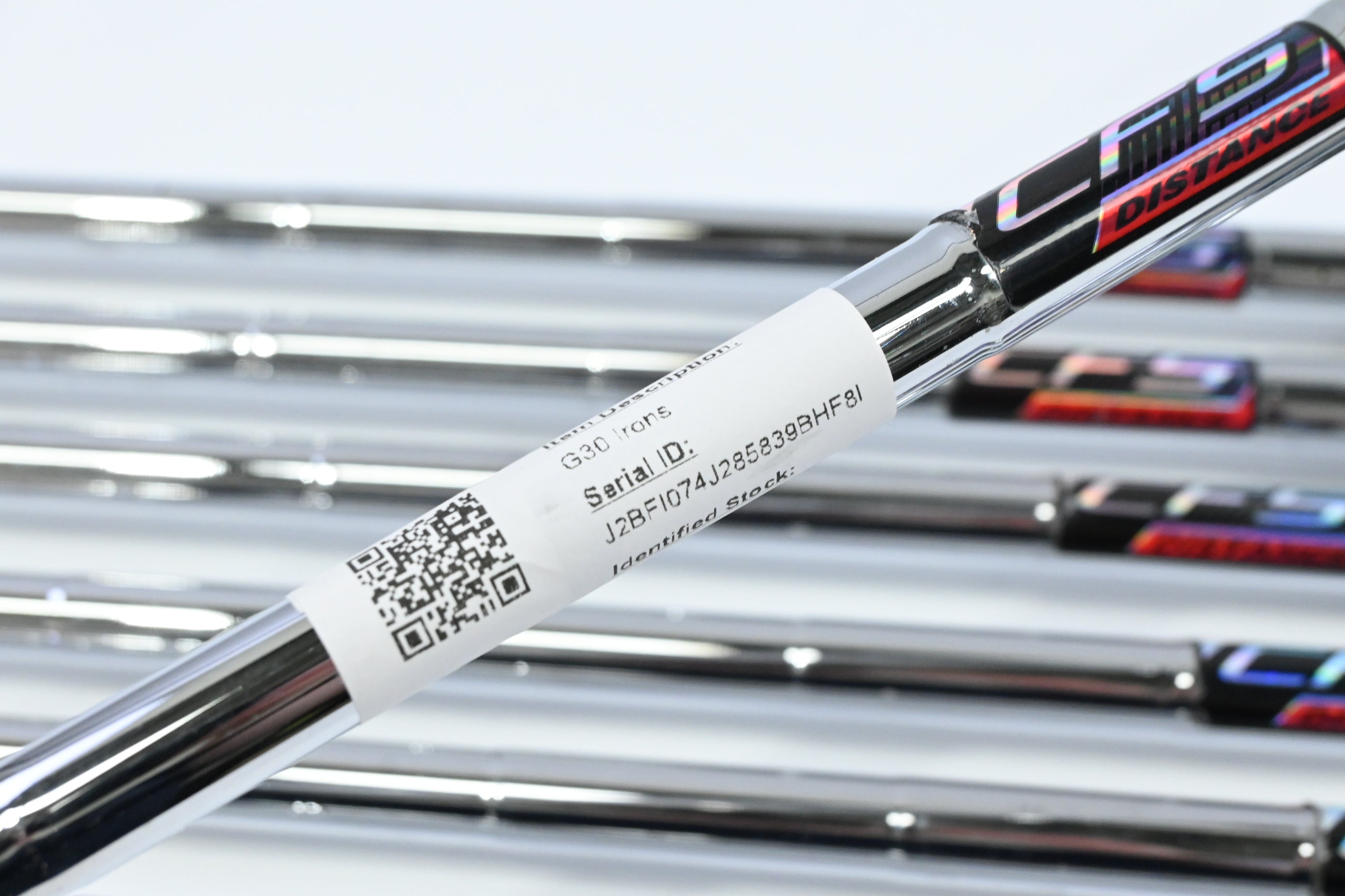 Ping G30 Irons / 5-PW+SW / Black Dot / Regular Flex Ping CFS Distance Shafts