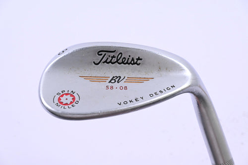 Titleist Vokey Spin Milled 2009 Lob Wedge / 58 Degree / Wedge Flex Vokey Design