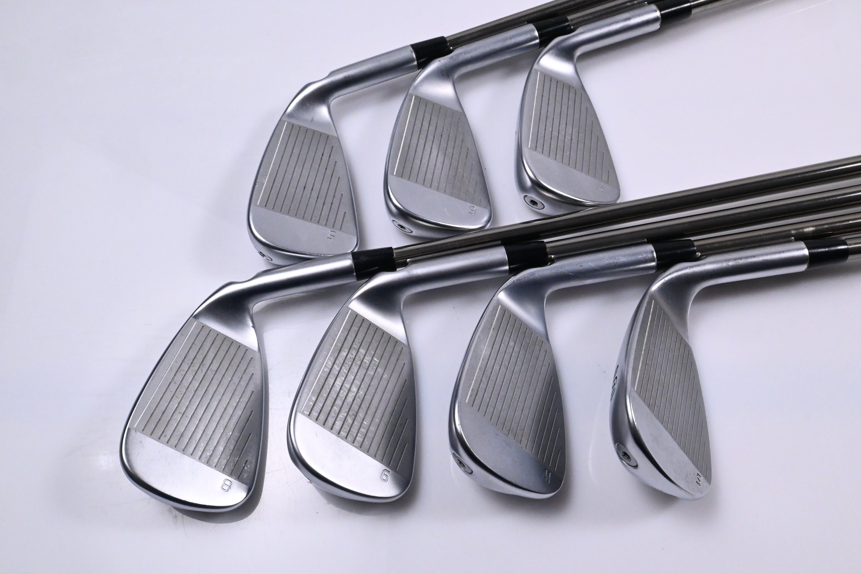 Left Hand Ping G425 Irons / 5-PW+SW / Black Dot / Reuglar Flex UST Recoil ES780