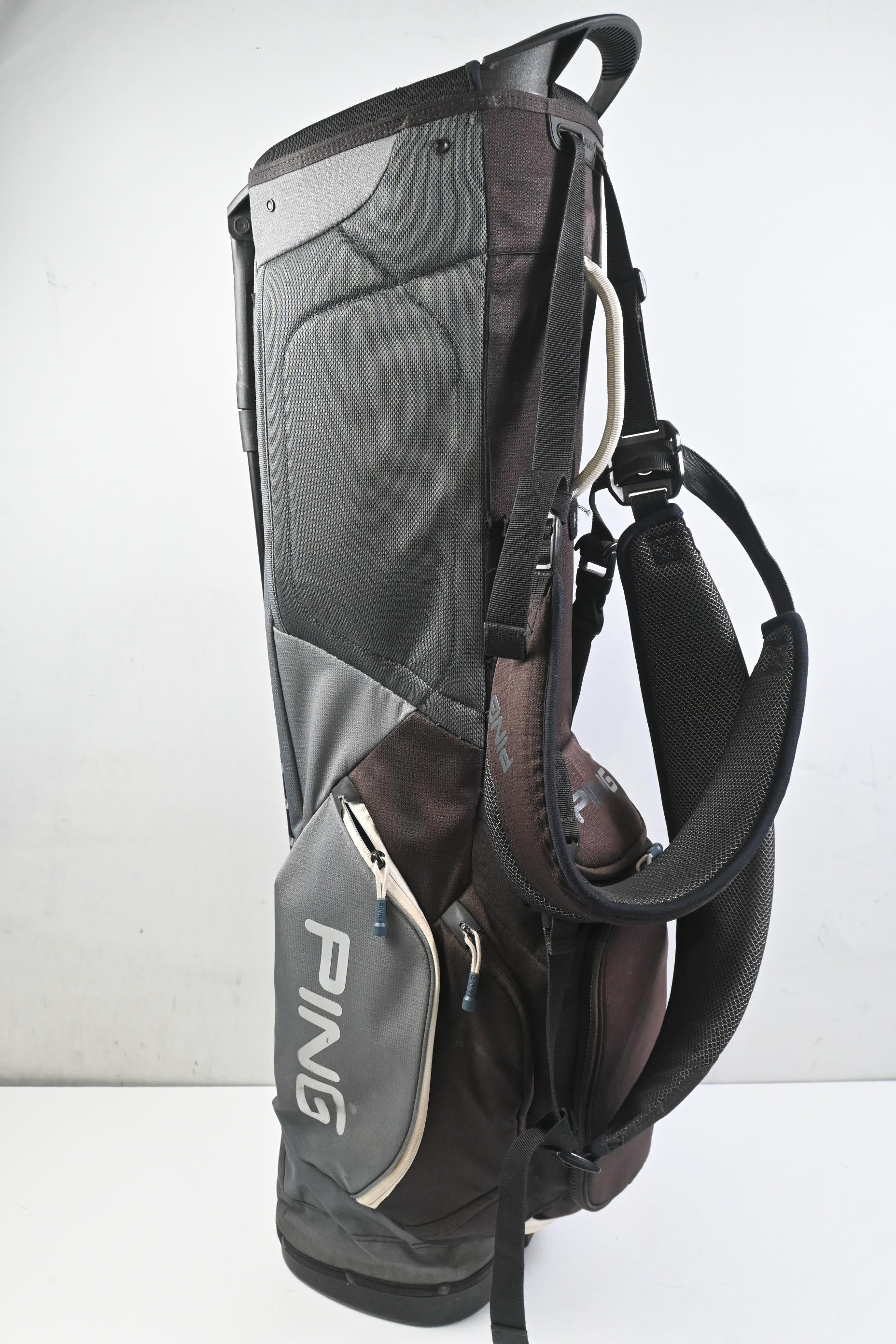 Ping Hoofer Lite Stand Bag / 5-Way Divider / Grey, Black