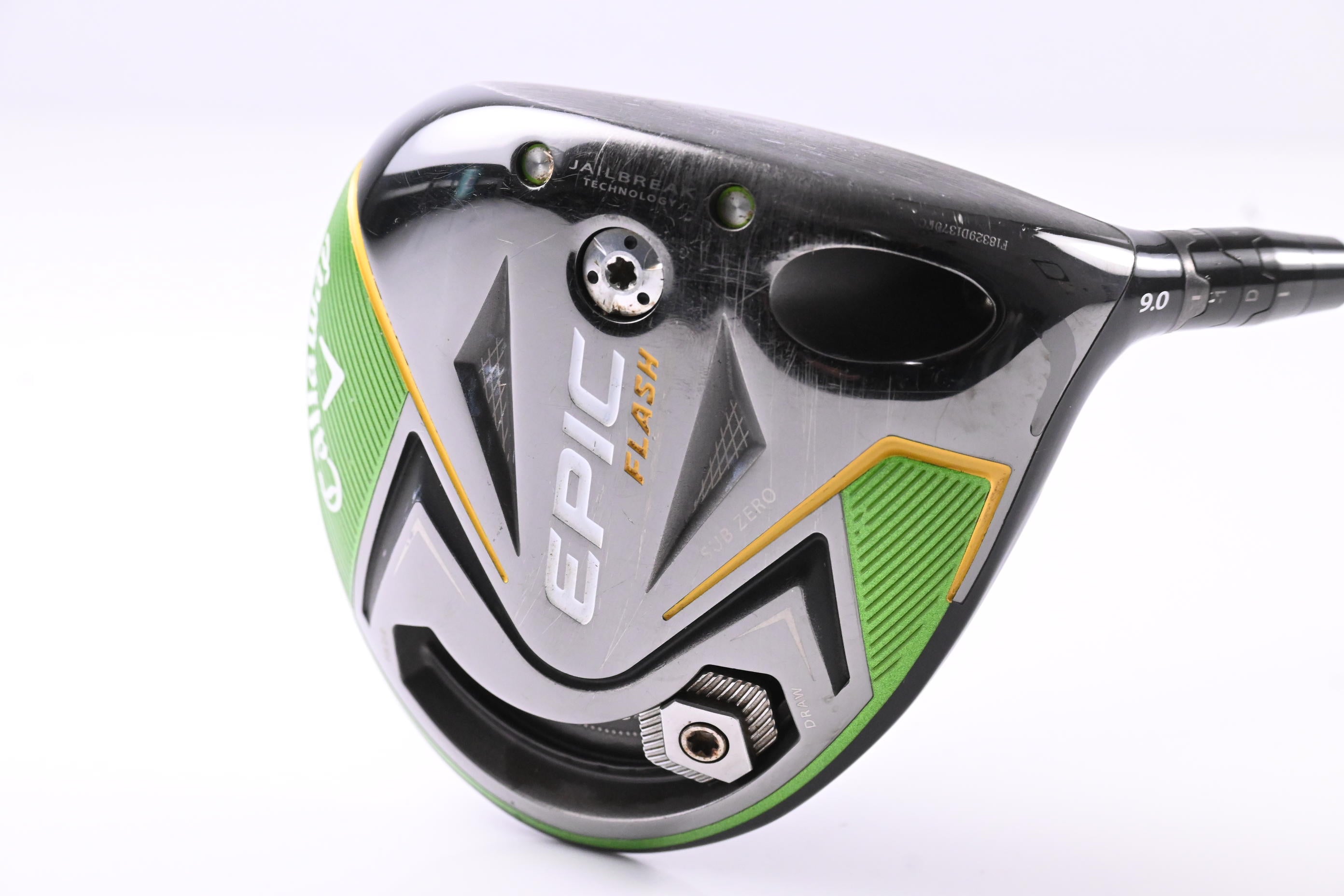 Callaway Epic Flash Sub Zero Driver / 9 Degree / Stiff Flex HZRDUS Smoke Black